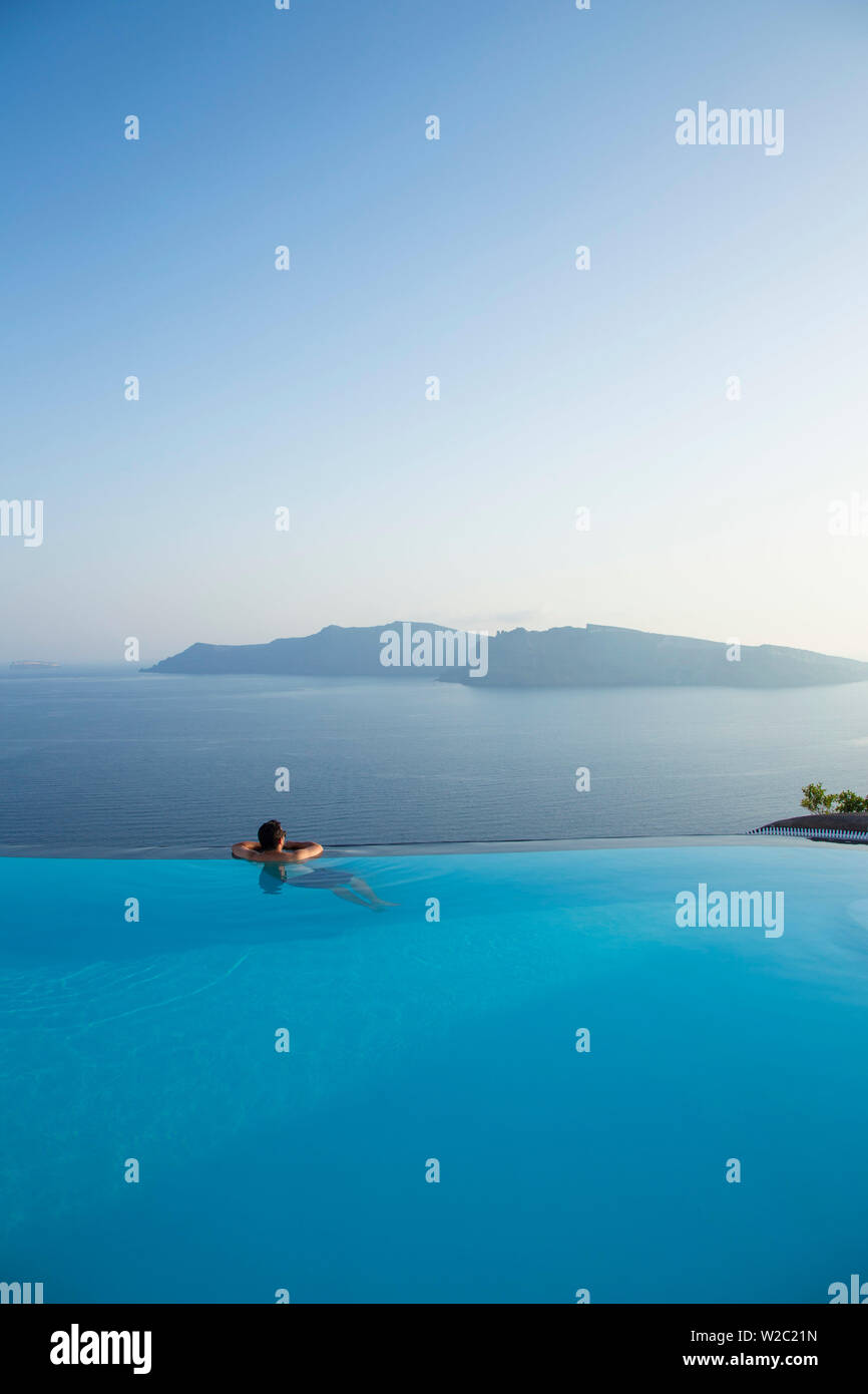 Le luxe 5 étoiles hôtel Perivolas, Oia, Santorin (thira), îles Cyclades, Grèce Banque D'Images