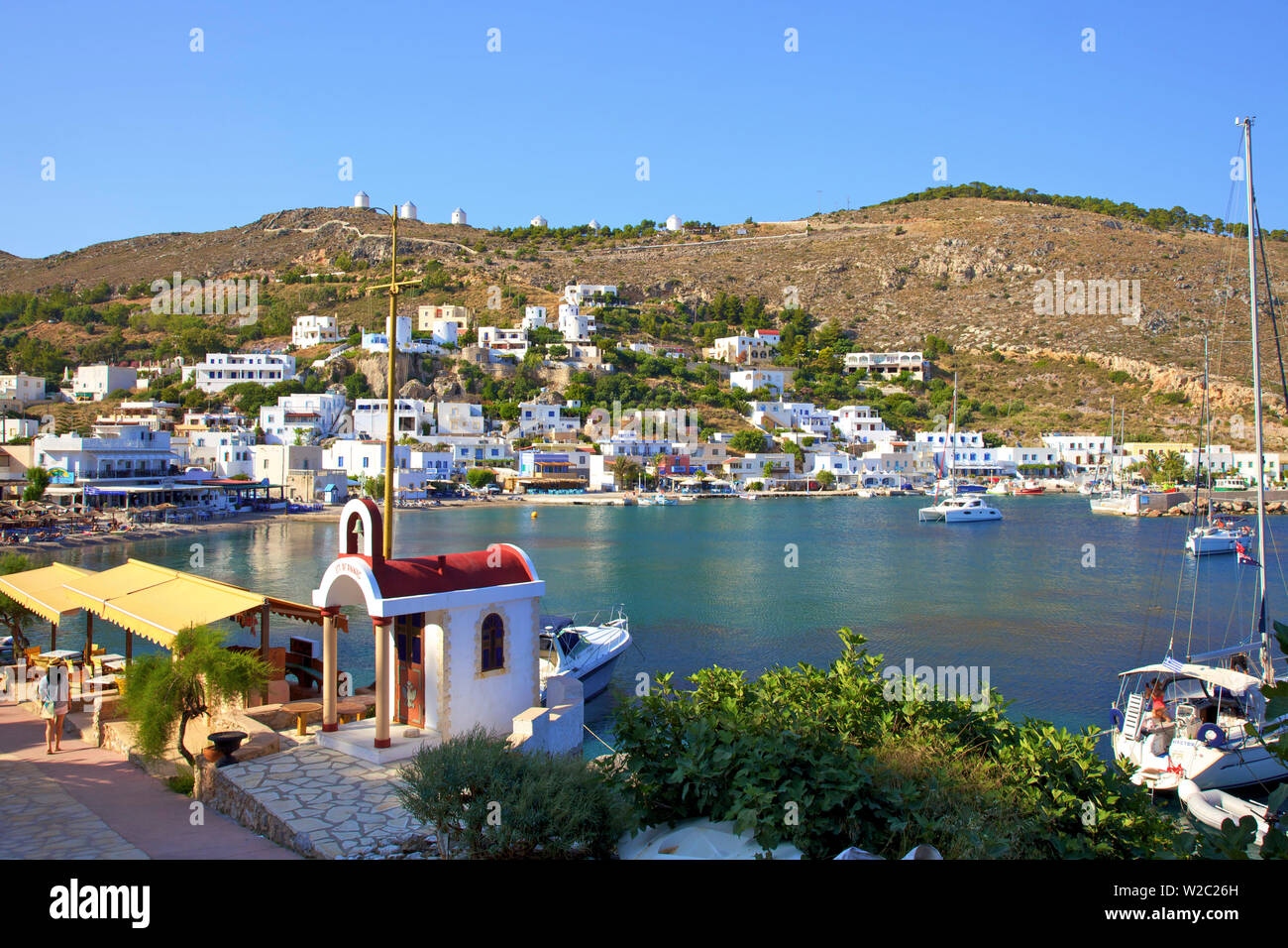Panteli, Leros, Dodécanèse, îles grecques, Grèce, Europe Banque D'Images