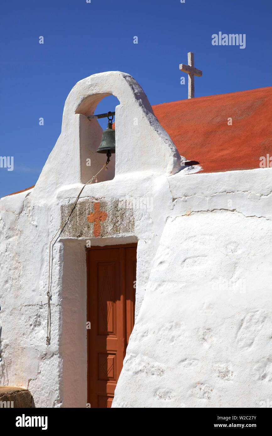 Petite église, Patmos, Dodécanèse, îles grecques, Grèce, Europe Banque D'Images