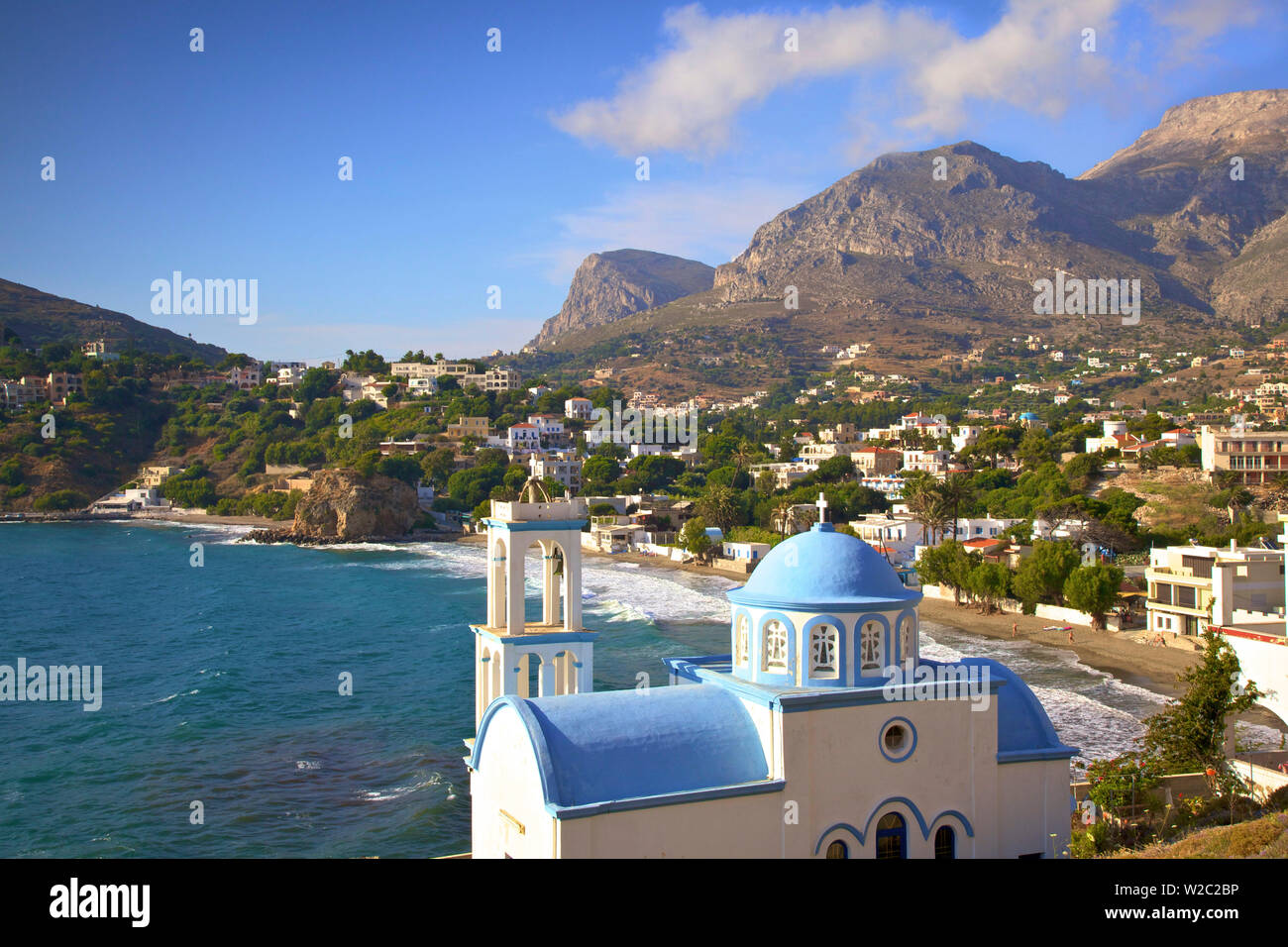 Église de Kantouni, Kalymnos, Dodecanese, îles grecques, Grèce, Europe Banque D'Images