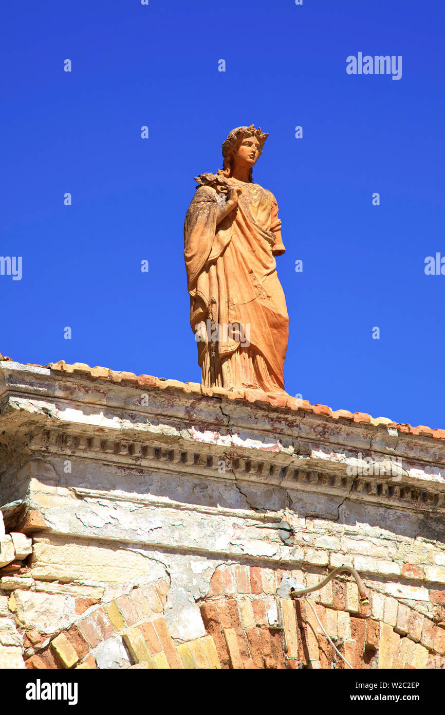Statue d'Aphrodite, Loggos, Paxos, îles Ioniennes, îles grecques, Grèce, Europe Banque D'Images