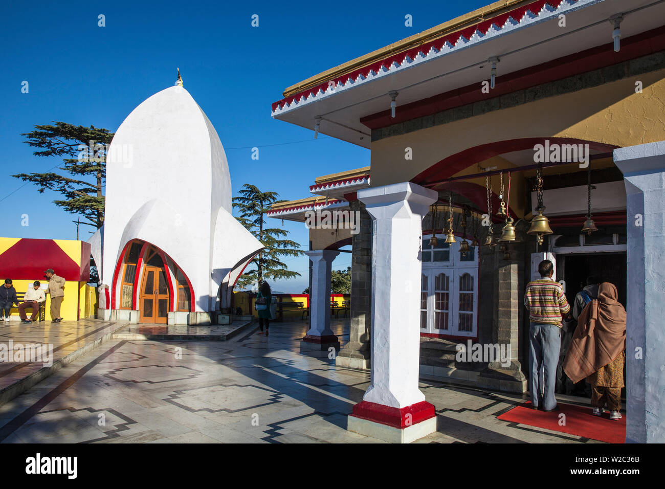 L'Inde, l'Himachal Pradesh, Shimla, Temple de Kali Bari Banque D'Images