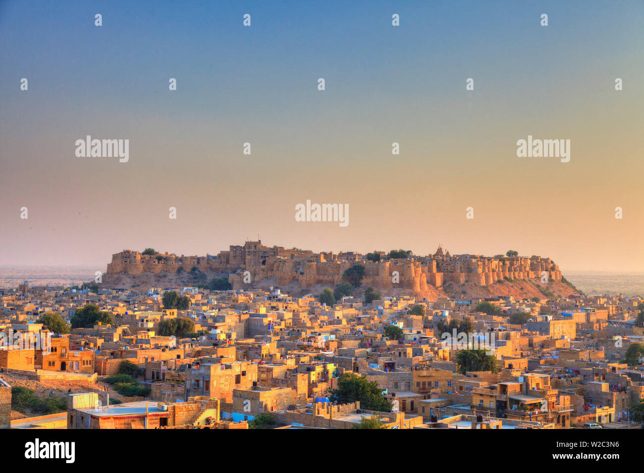 L'Inde, Rajasthan, Jaisalmer, Jaisalmer Fort Banque D'Images