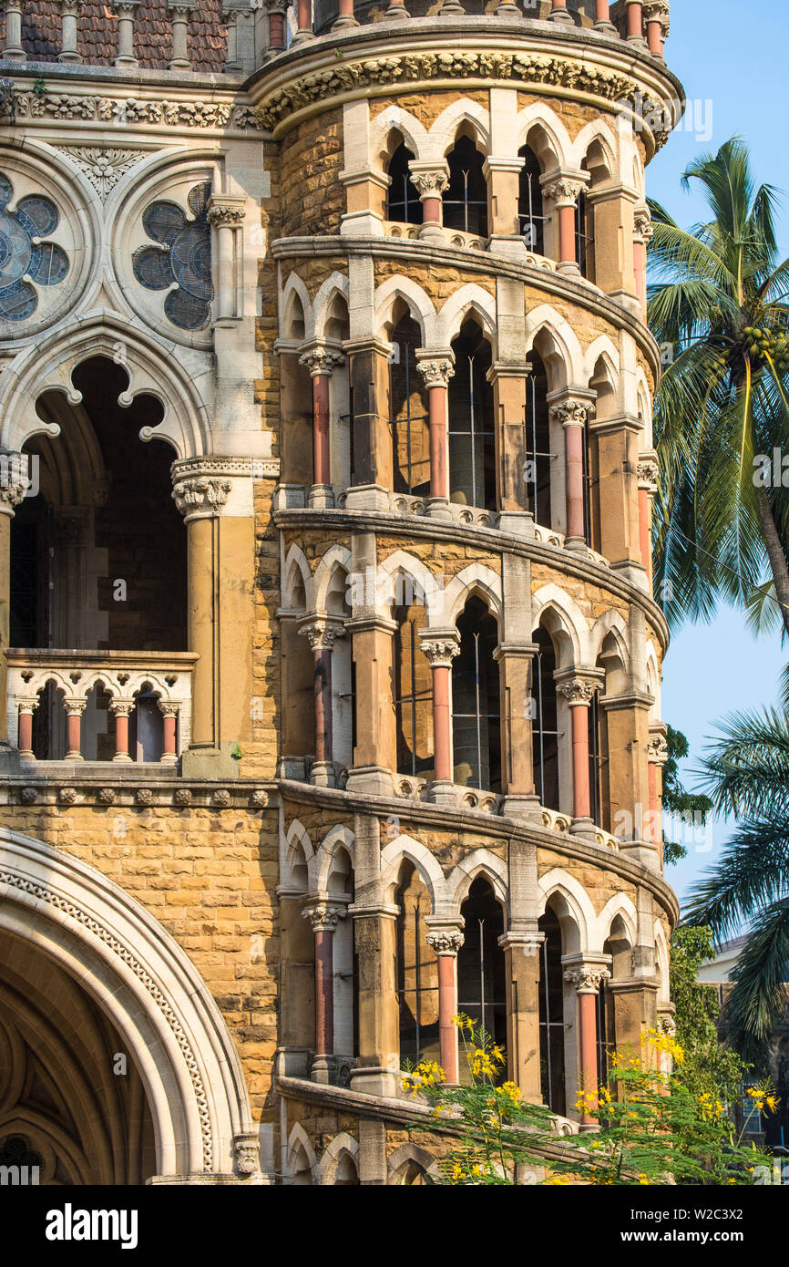 L'Inde, Maharashtra, Mumbai, Fort area, Université de Mumbai, conçu par Gilbert Scott qui a conçu de Londres St Pancras gare Banque D'Images