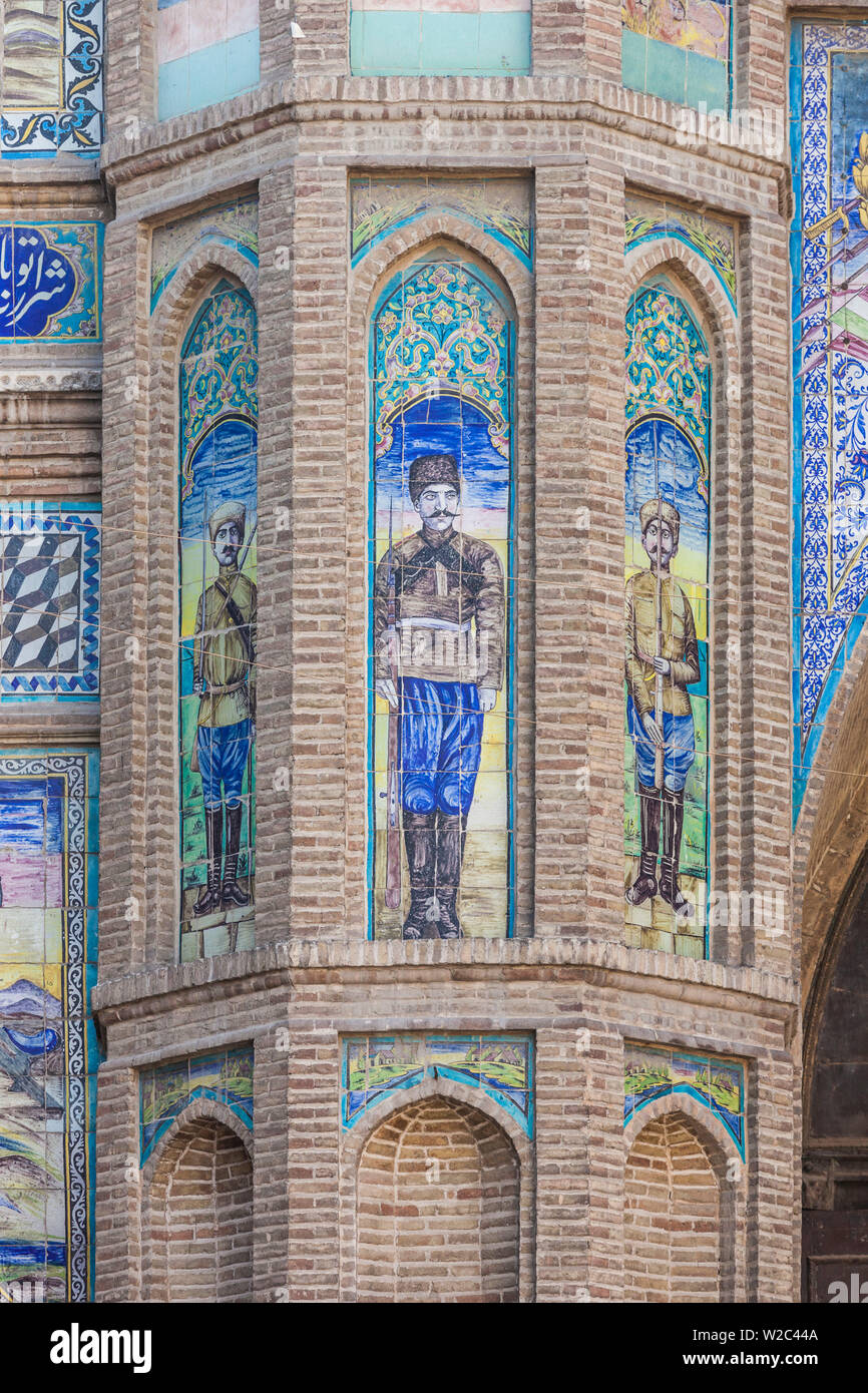 L'Iran, Téhéran, Bagh-e-Melli Tor, porte du Jardin National, Porte de cosaque Banque D'Images