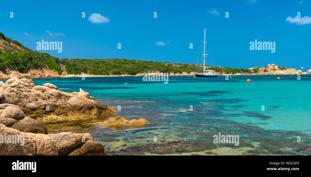 L'Italie, la Sardaigne, l'île de La Maddalena, Spiaggia di Spalmatore Banque D'Images