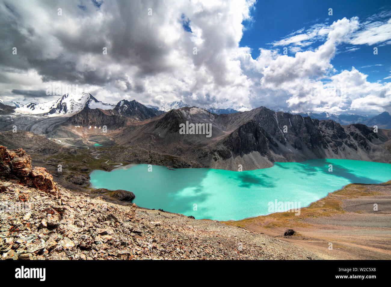 Ala Kul (Ala Kol) lac (3560 m), l'Issyk Kul oblast, Kirghizistan Banque D'Images