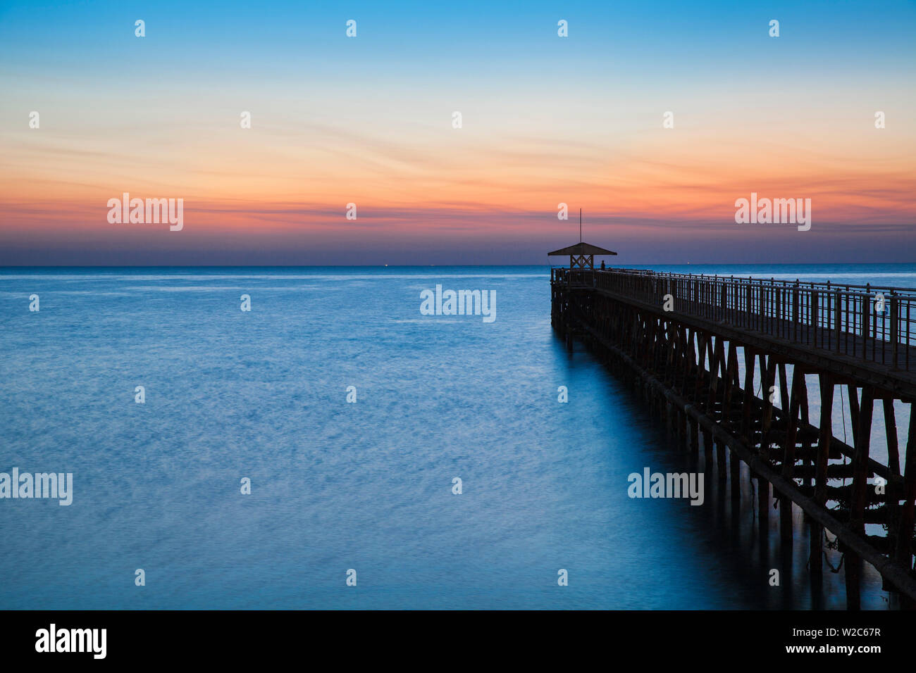 Le Koweït, Koweït City, jetée sur le golfe Arabique Street Banque D'Images