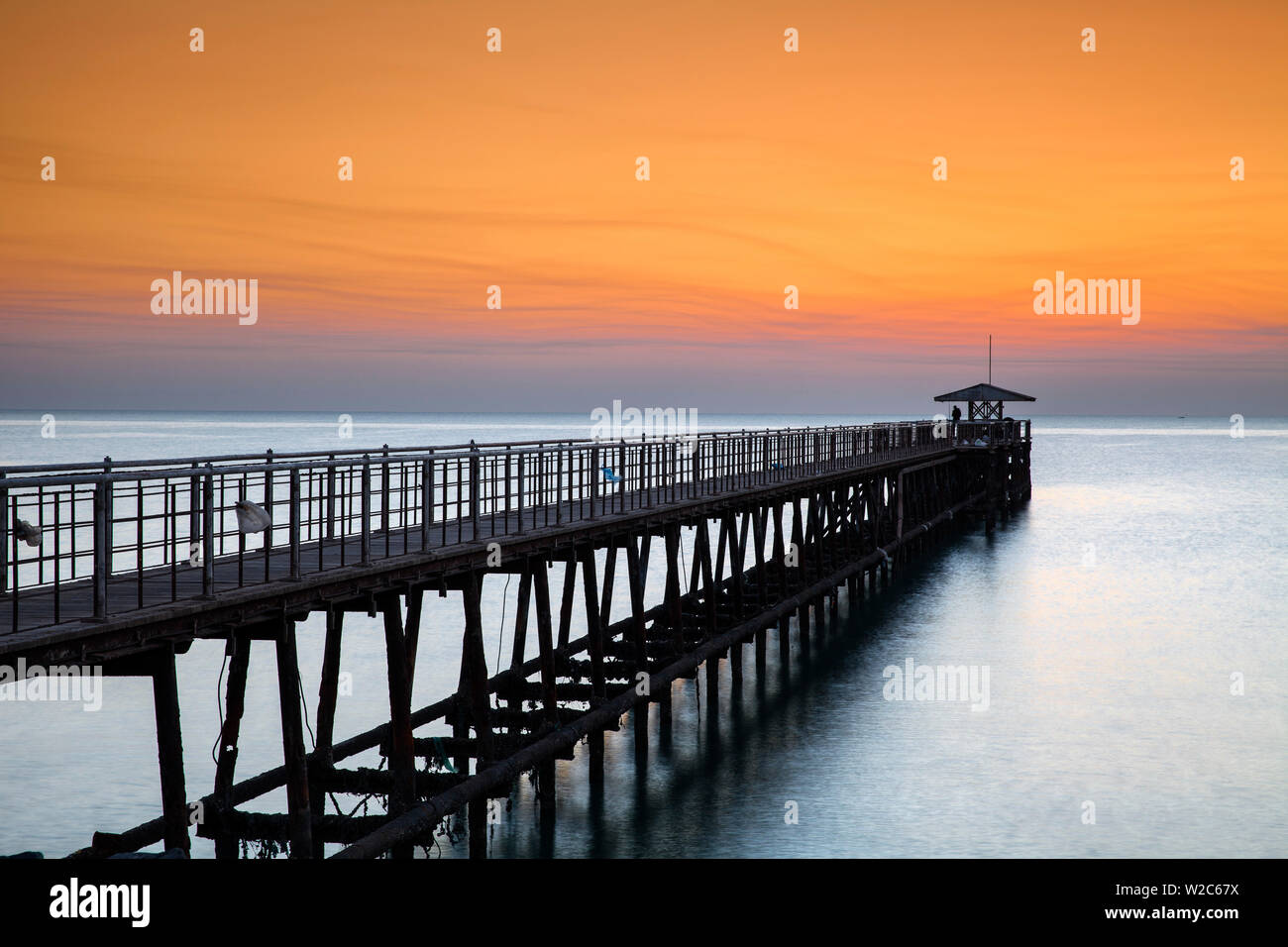 Le Koweït, Koweït City, Sharq, jetée sur le golfe Arabique Street Banque D'Images