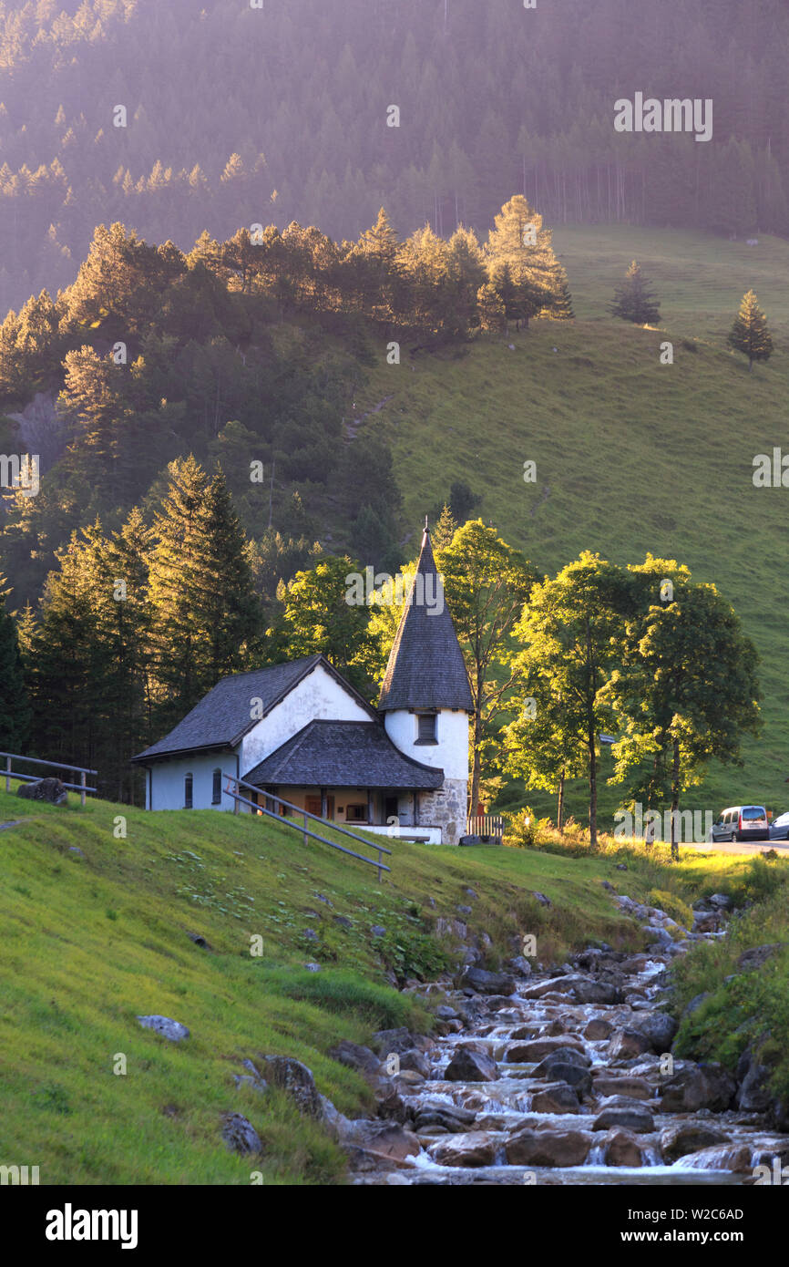 Le Liechtenstein, Steg Village Banque D'Images