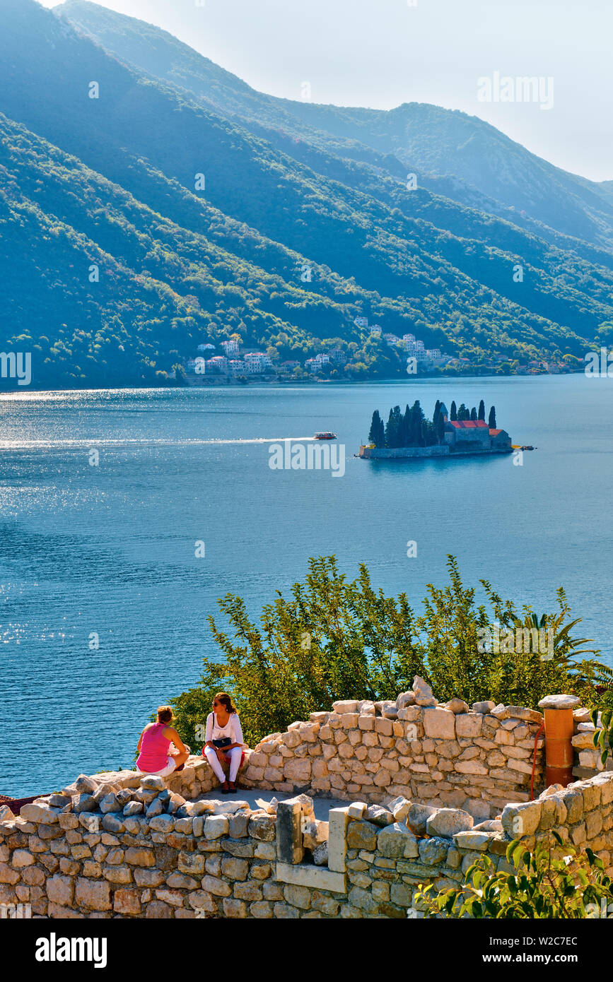 Le Monténégro, baie de Kotor, Perast Banque D'Images