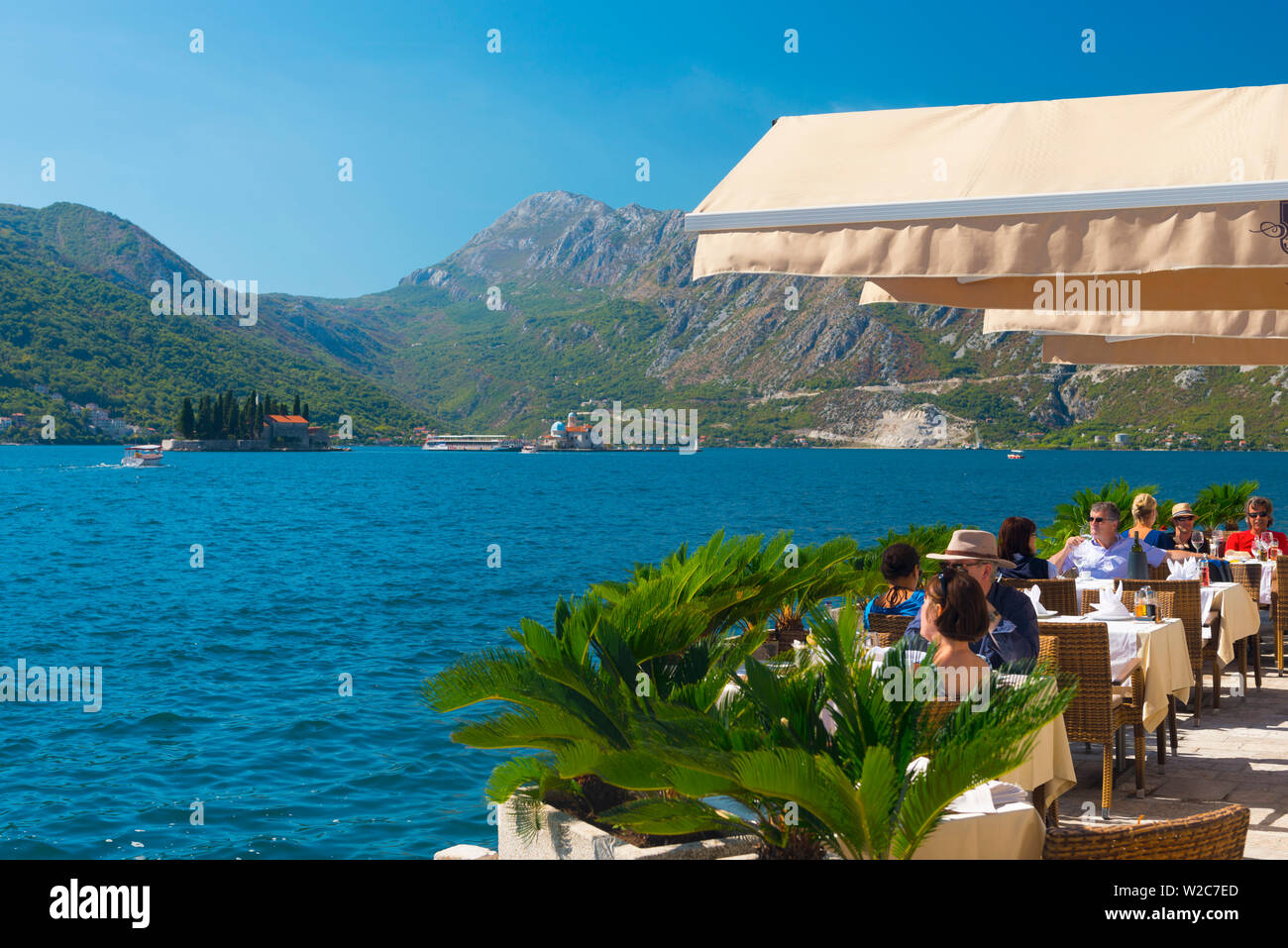 Le Monténégro, baie de Kotor, Perast Banque D'Images
