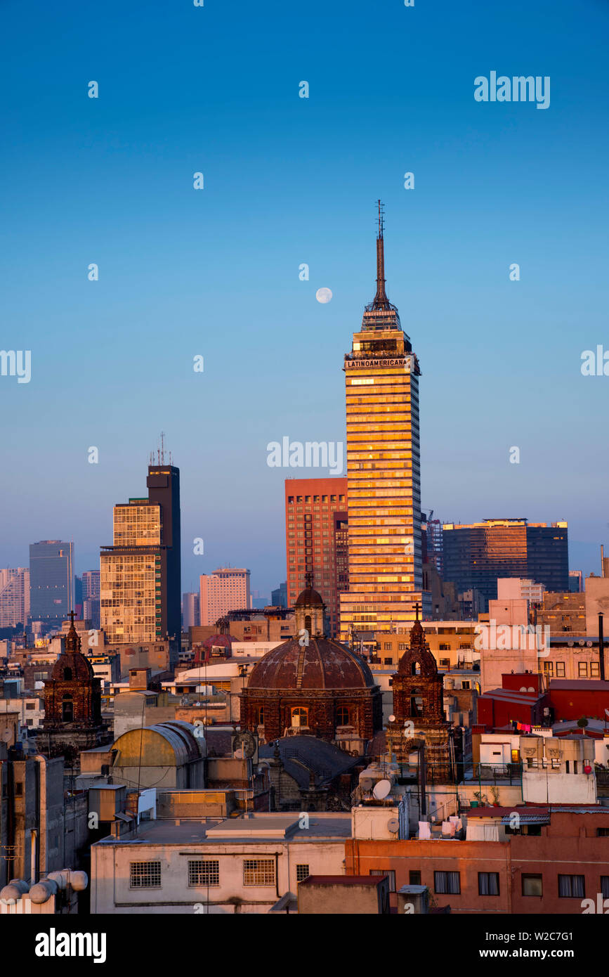 Mexique, Mexico, Torre Latinoamericana, Tour, monument, latino-Skyline Banque D'Images