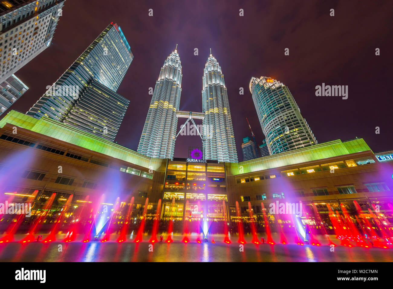 La Malaisie, Kuala Lumpur, Tours Jumelles Petronas Banque D'Images