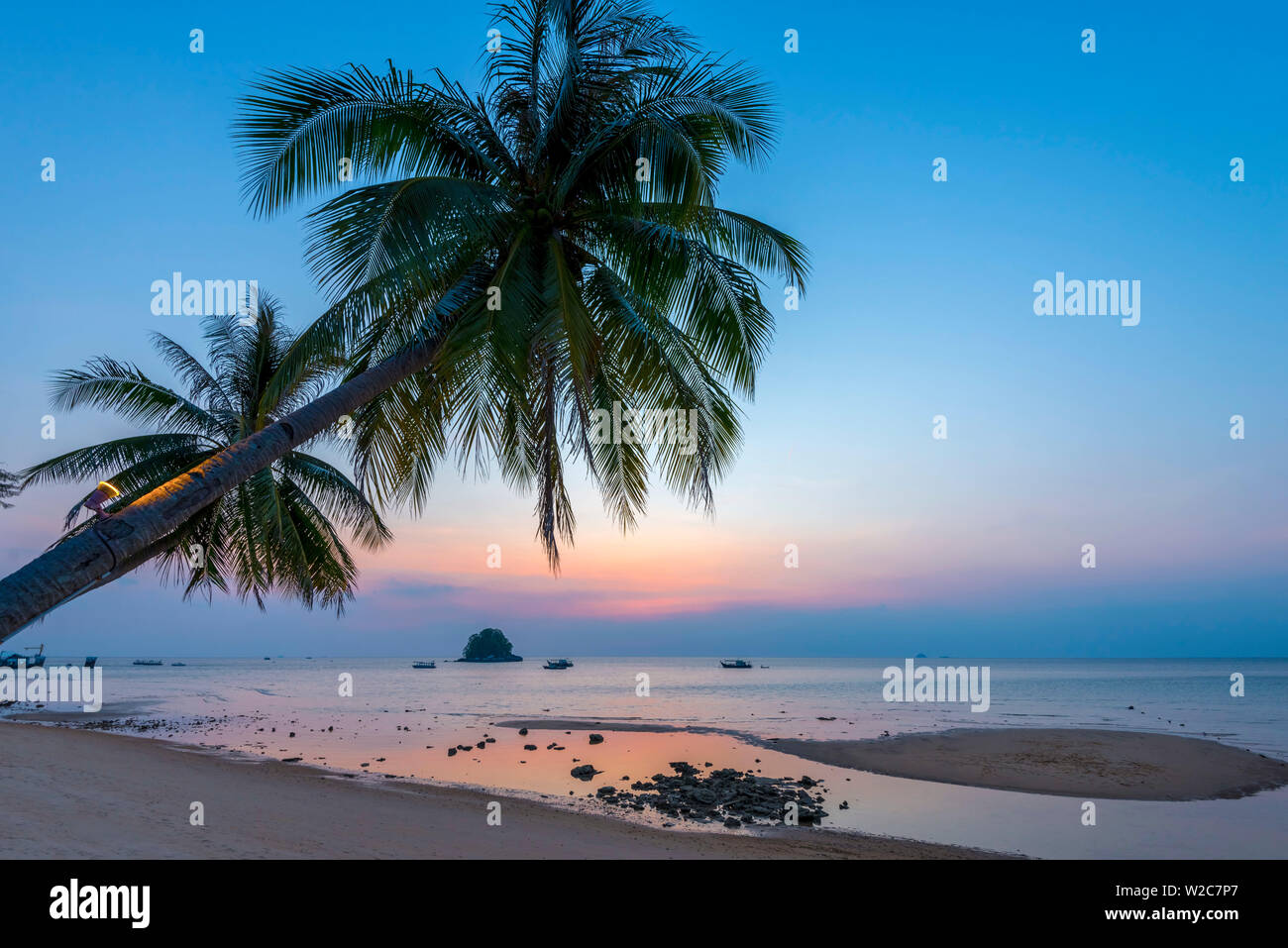 La Malaisie, Pahang, Pulau Tioman Tioman Island), (plage de Berjaya et Pulau Rengis Rengis (Island) Banque D'Images