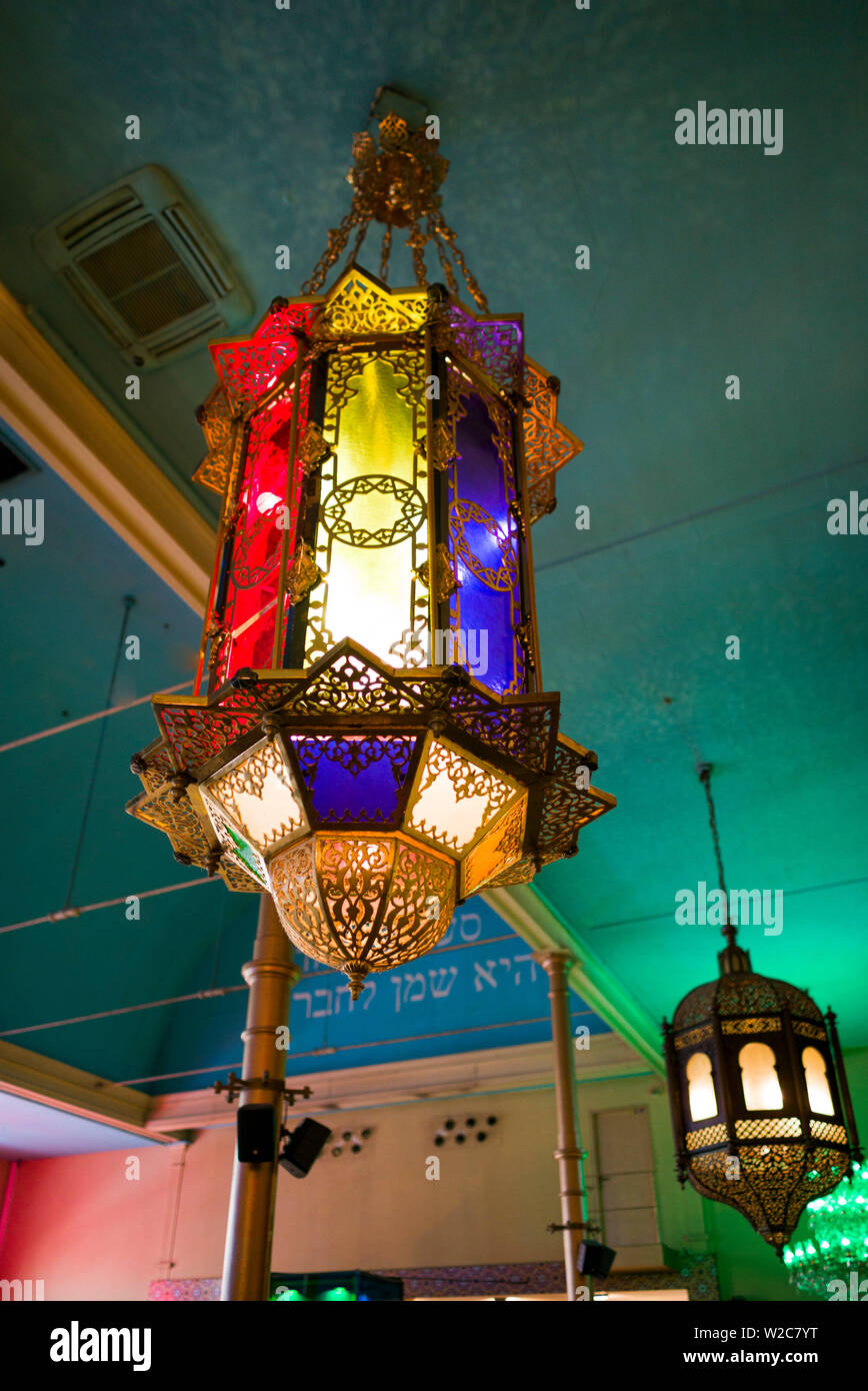 Pays-bas, Amsterdam, Albert Cuypstraat street market, intérieur de l'ancienne synagogue à l'intérieur restaurant Bazaar Banque D'Images