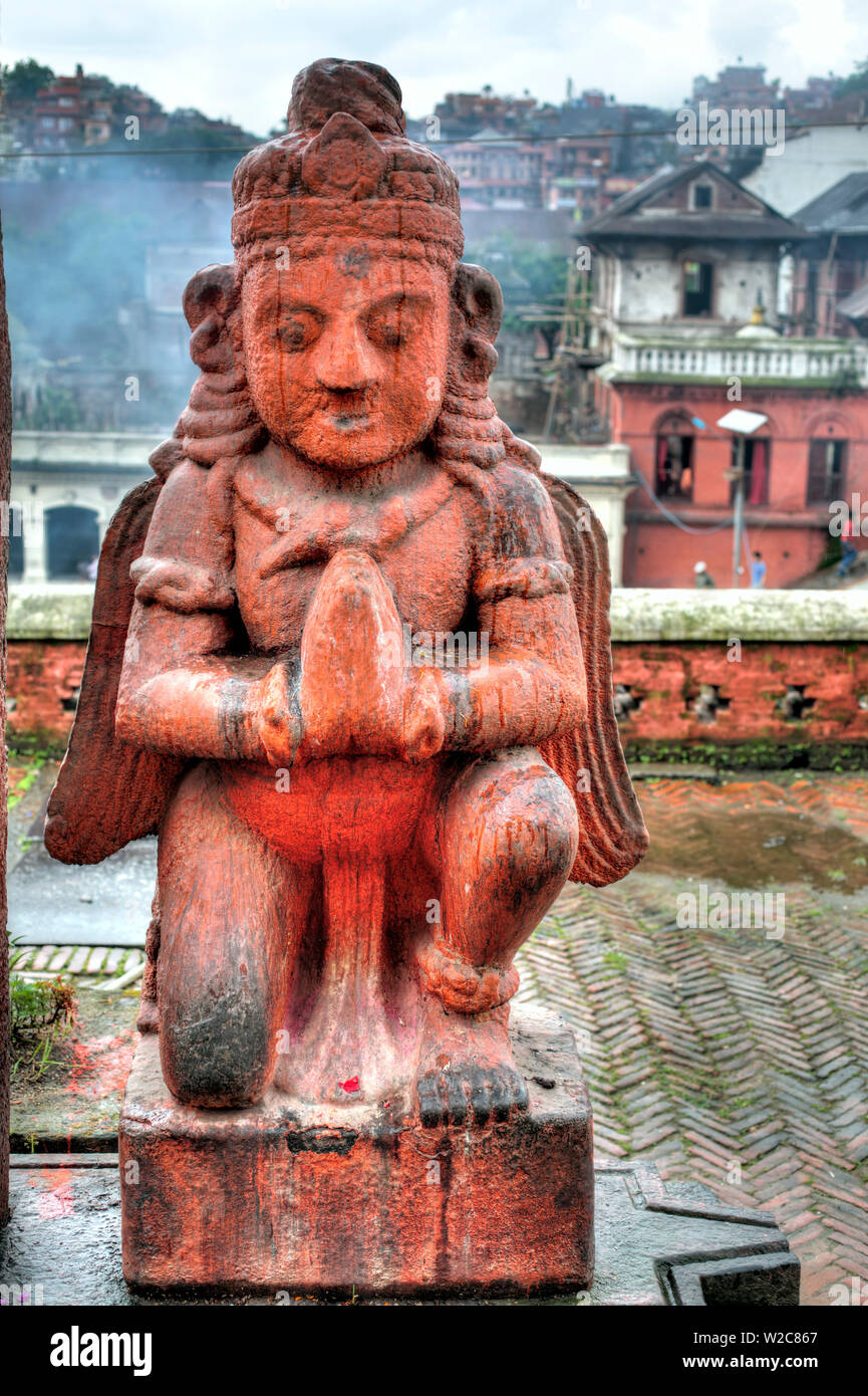 Statue de Garuda, Pashupatinath, Katmandou, Népal Banque D'Images