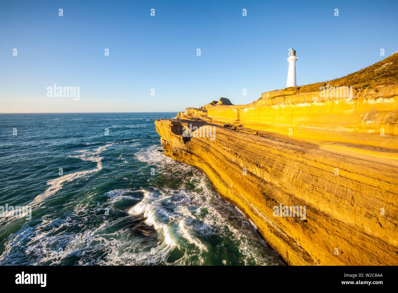 Phare à Delémont, Wairarapa, île du Nord, Nouvelle-Zélande Banque D'Images