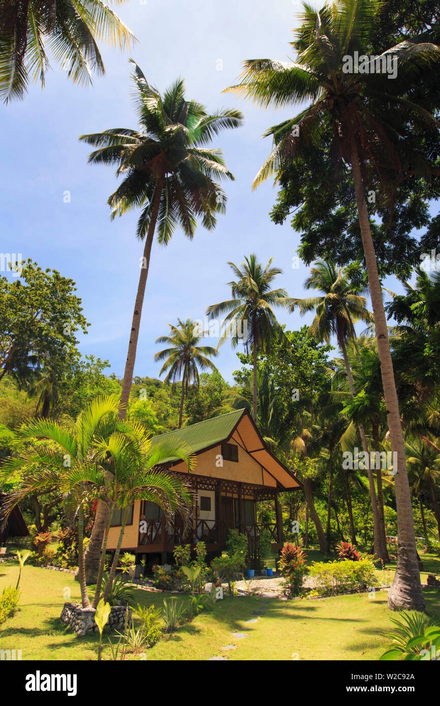 Philippines, Palawan, Port Barton, Cacnipa Island Banque D'Images