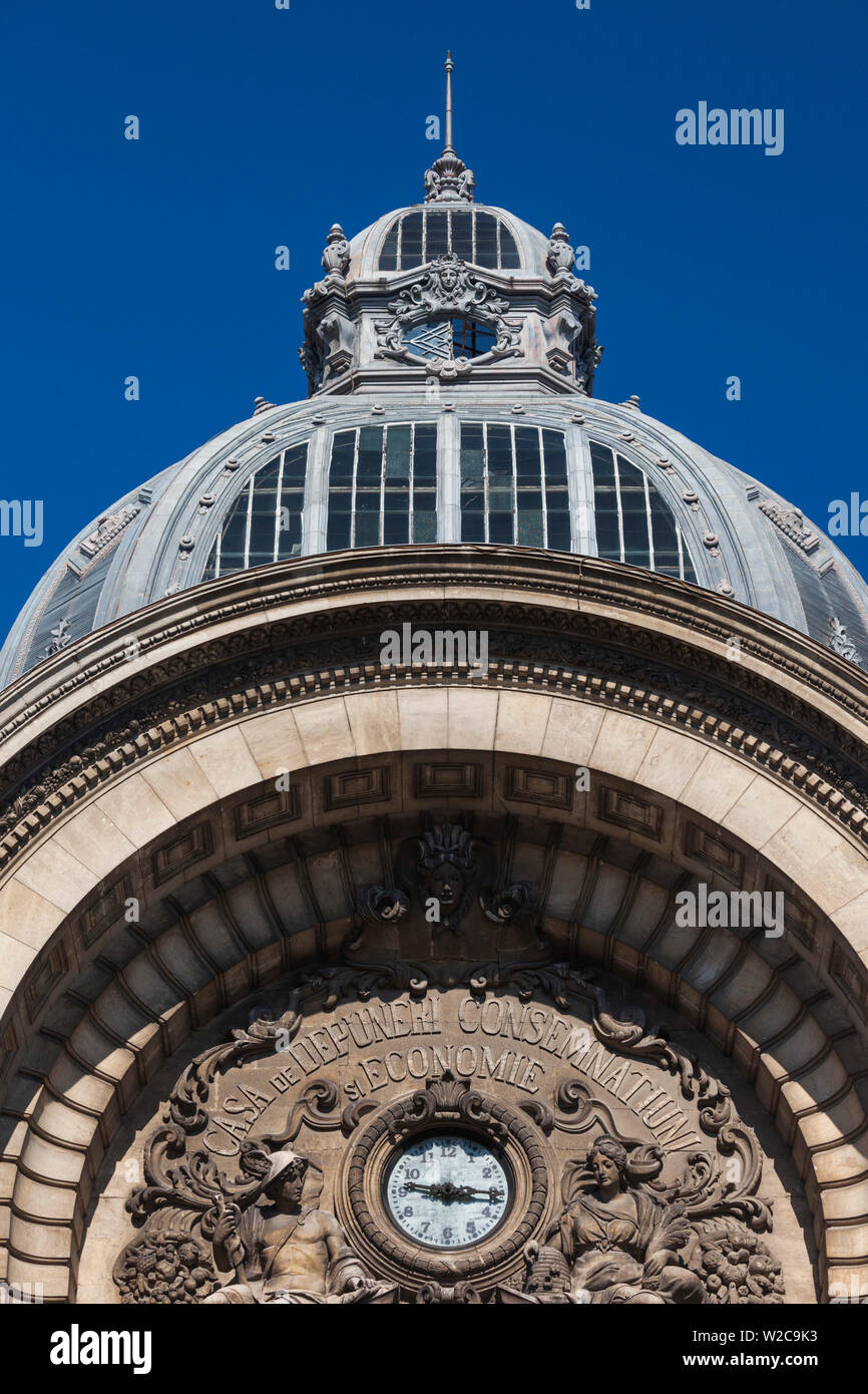 Roumanie, Bucarest, Vieille Ville Lipscani, CEC Bank Palace, extérieur Banque D'Images
