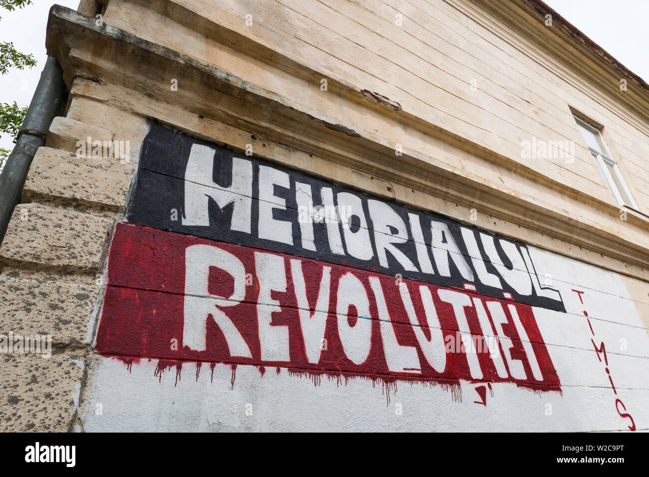Roumanie, région du Banat, Timisoara, révolution de 1989, Memorial, protections extérieures Banque D'Images