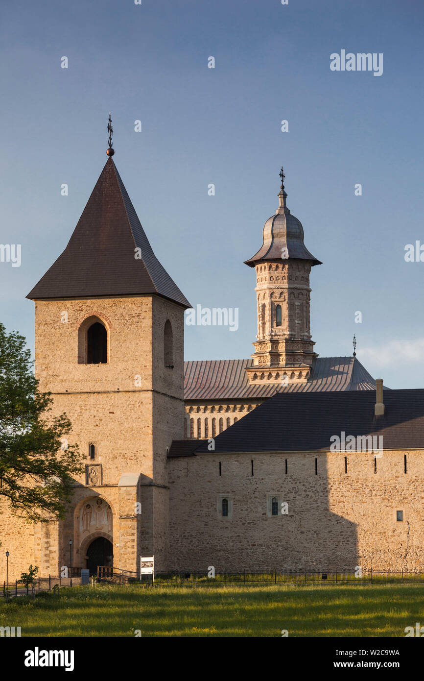 La Roumanie, la Bucovine la Bucovine, la région des monastères, Suceava-salon, Mitocul Dragomirnei, Monastère Dragomirna orthodoxe, 17e siècle, extérieur Banque D'Images