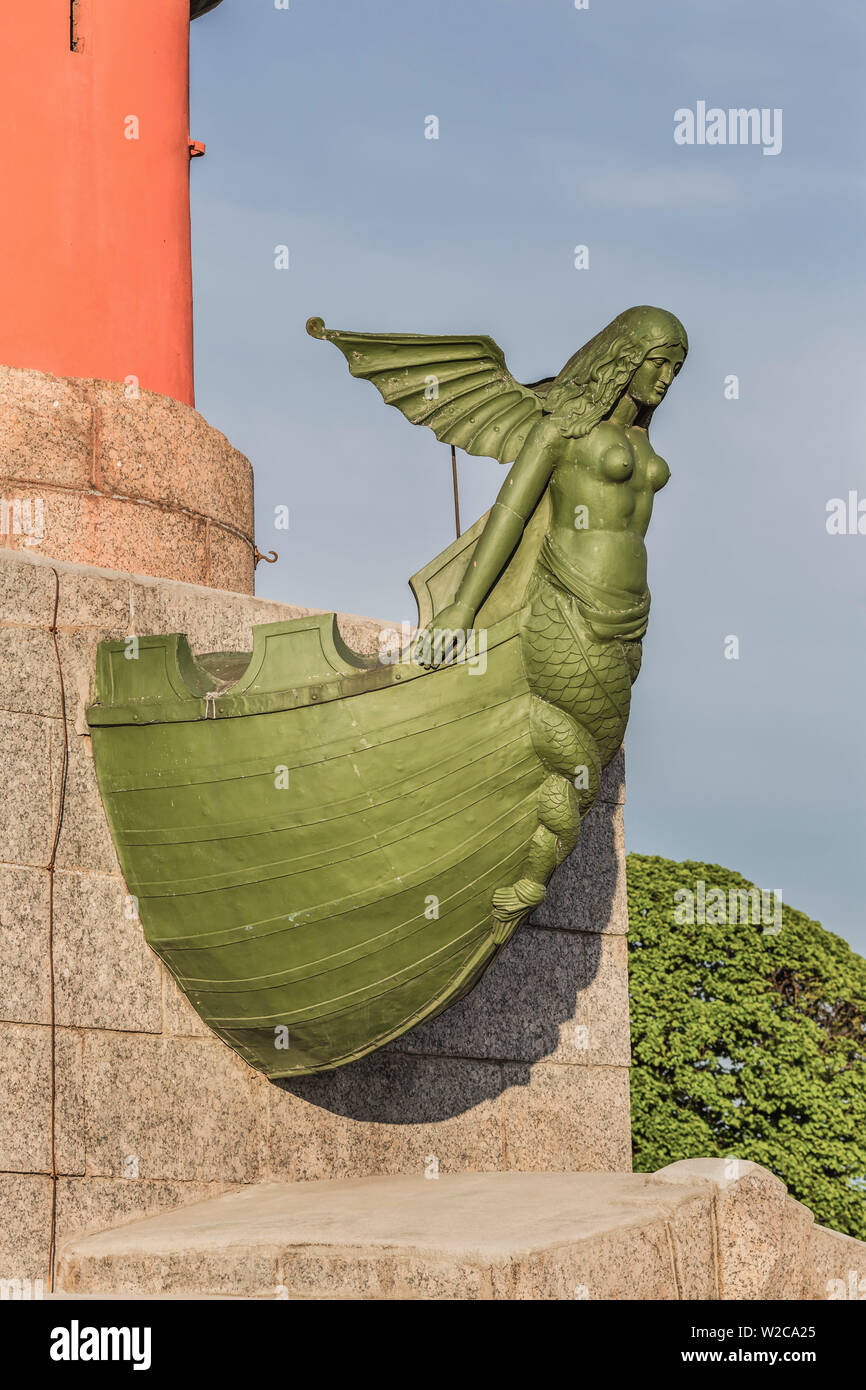 La colonne rostrale, Saint Petersburg, Russie Banque D'Images