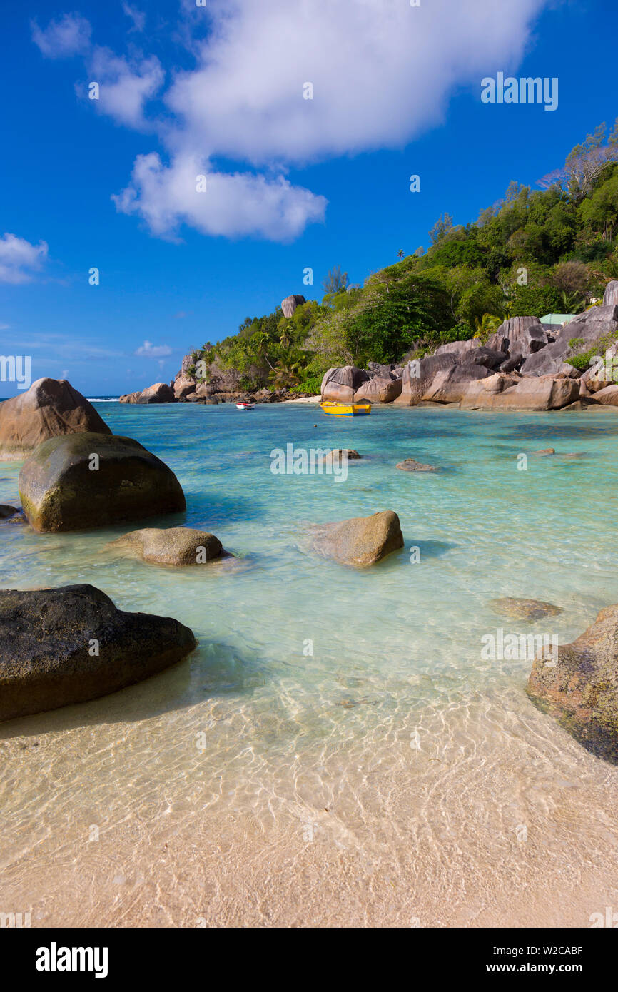 Tropical beach, dans le sud de Mahe, Seychelles Banque D'Images