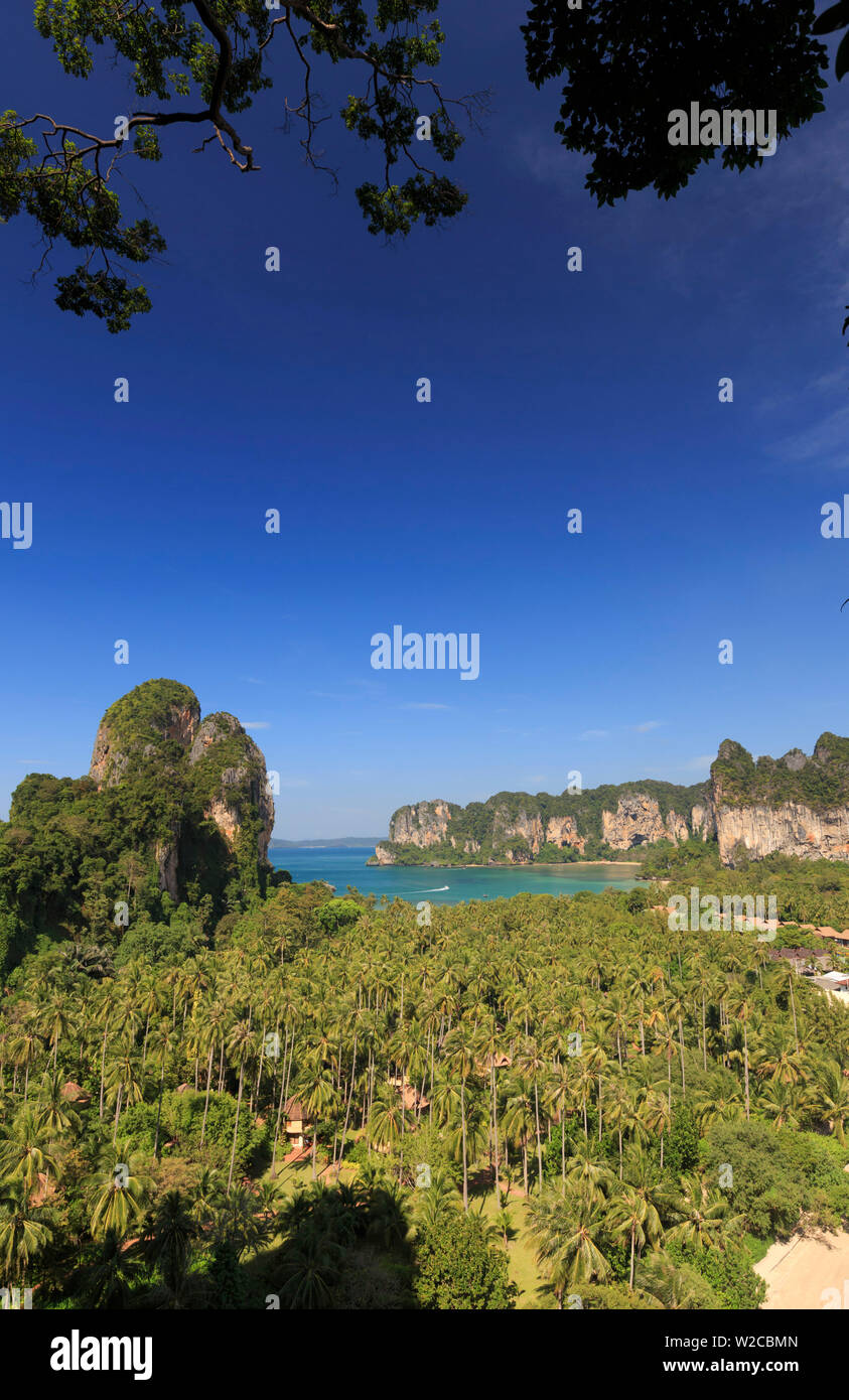 La Thaïlande, Krabi, Hat Railay Beach Banque D'Images