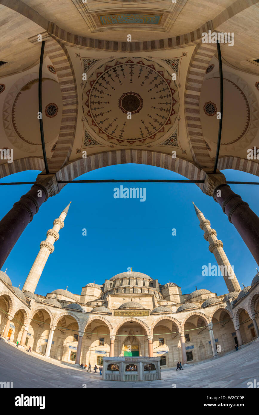 La Turquie, Istanbul, Mosquée de Suleymaniye Camii Suleymaniye () Banque D'Images