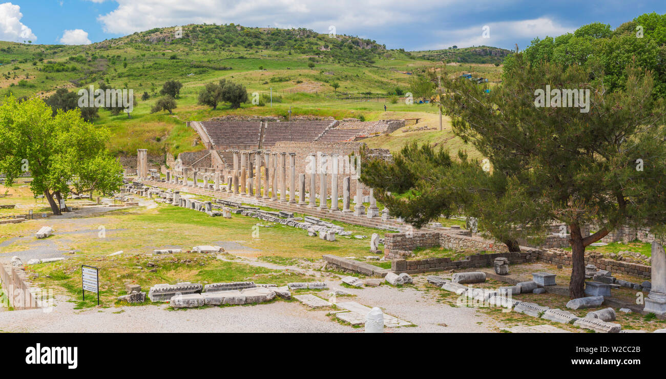 Sanctuaire d'Asclépios, Pergamon, Bergama, Province d'Izmir, Turquie Banque D'Images