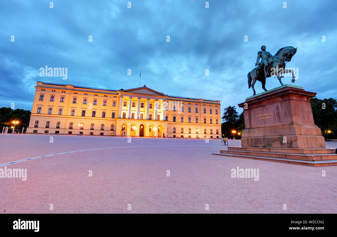 Palais Royal d'Oslo, Norvège Banque D'Images