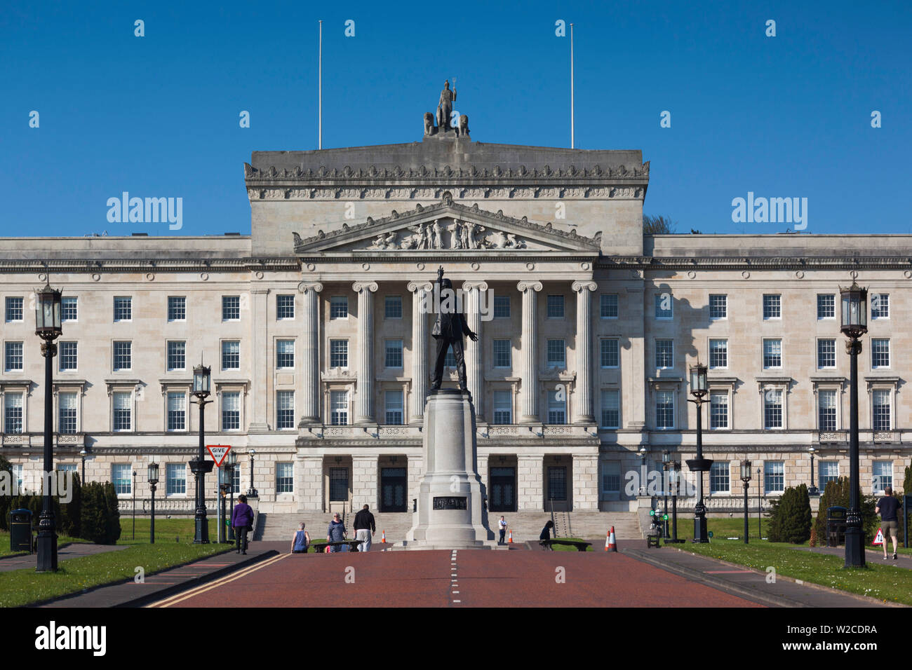 Royaume-uni, Irlande du Nord, Belfast, Stormont, le Parlement de l'Irlande du Nord, extérieur Banque D'Images