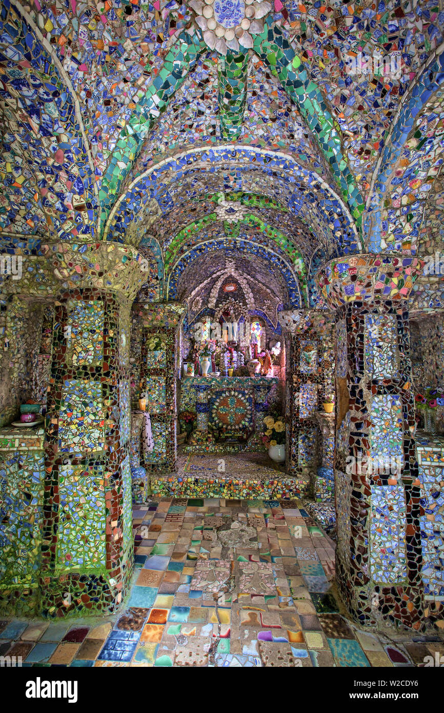 Intérieur de petite chapelle, Saint André, Guernsey, Channel Islands Banque D'Images