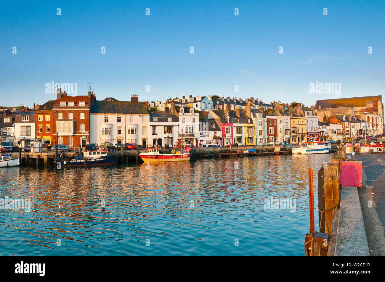 UK, Dorset, Jurassic Coast, Weymouth, Custom House Quay Banque D'Images