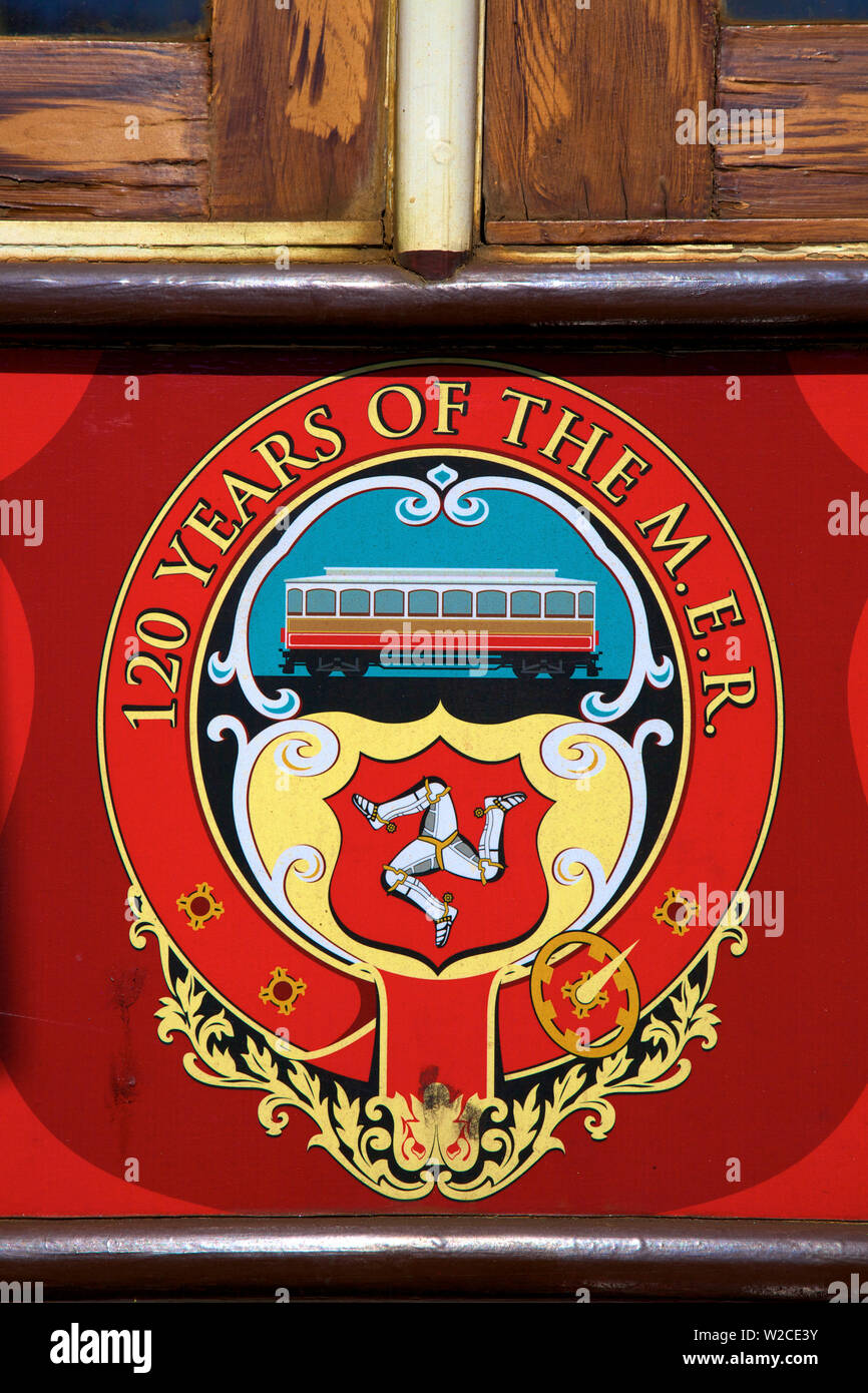 Manx Electric Railway, Ramsey, Ile de Man Banque D'Images