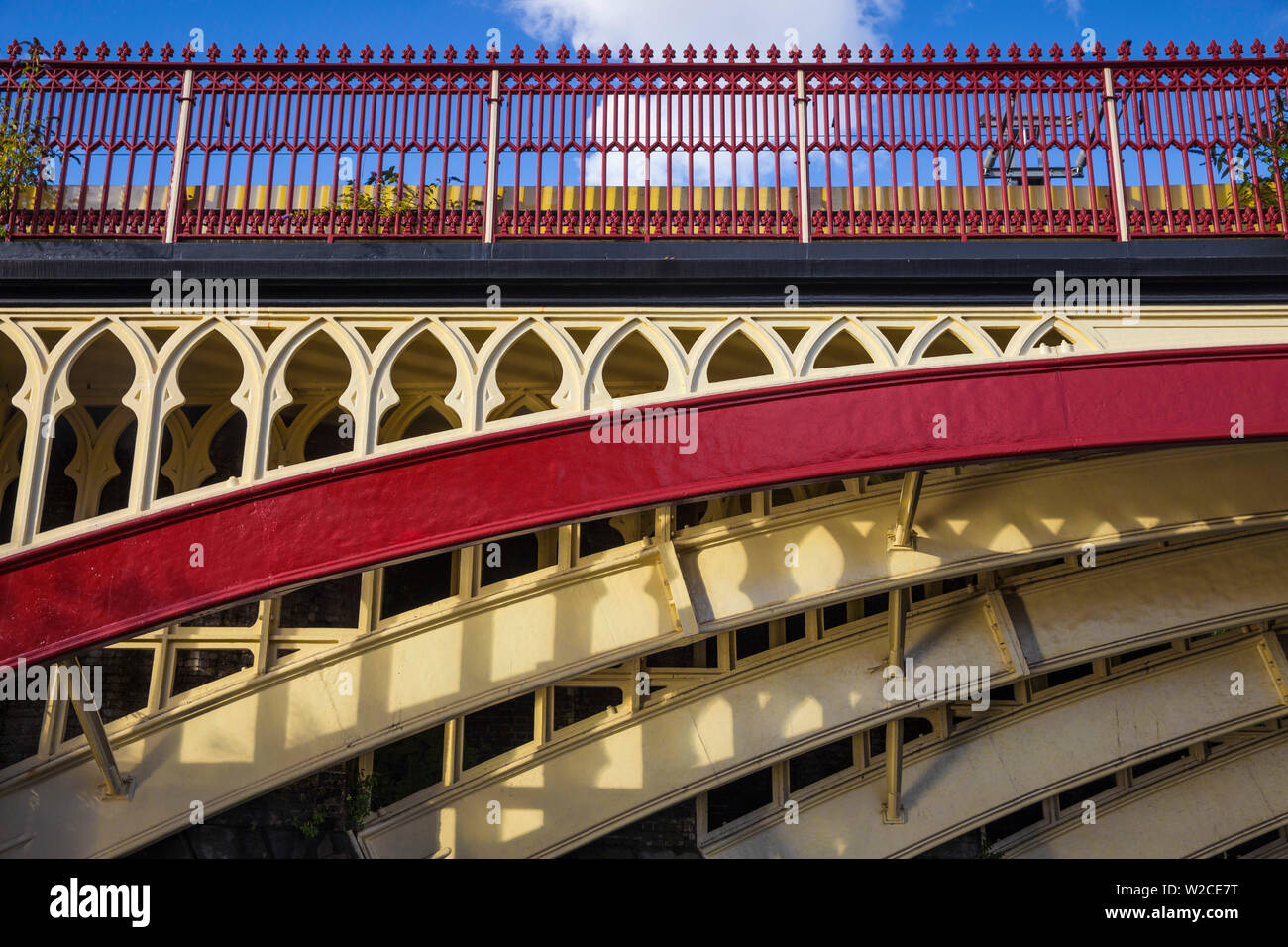 Royaume-uni, Angleterre, Manchester, Deansgate, pont de chemin de fer Banque D'Images