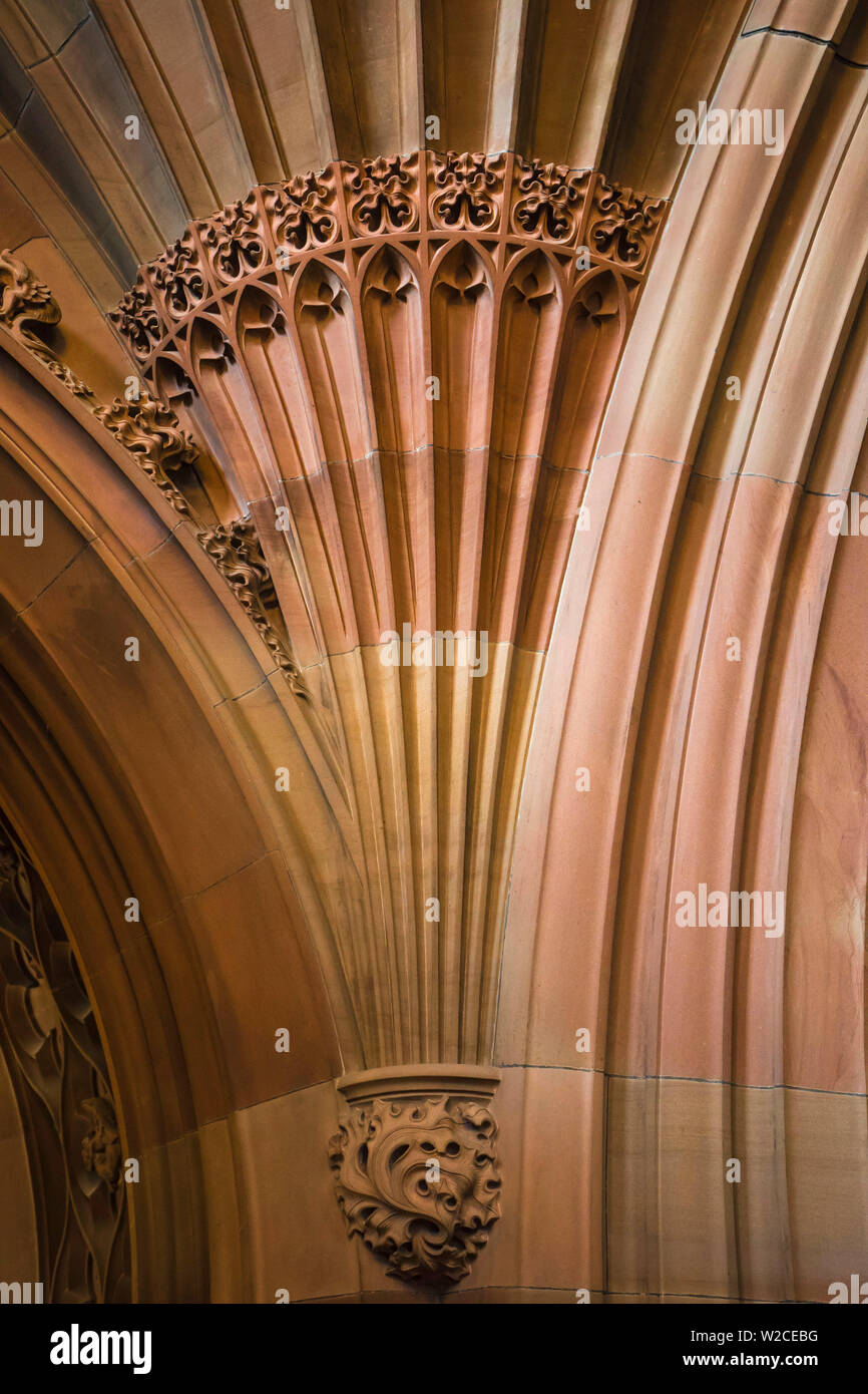 Royaume-uni, Angleterre, Greater Manchester, Manchester, la John Rylands Library Banque D'Images