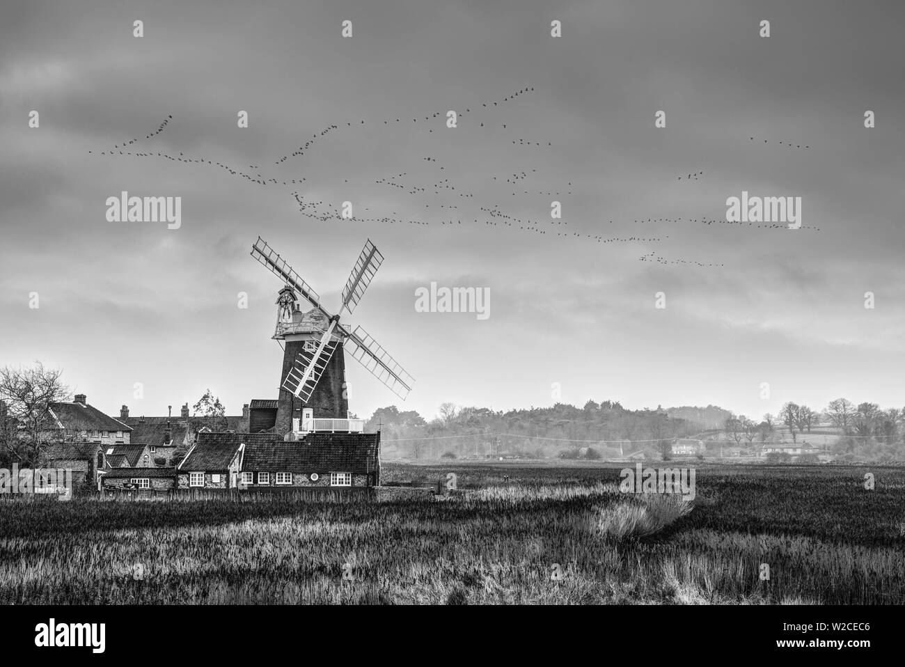 Royaume-uni, Angleterre, Norfolk, le CLAJ North Norfolk, à côté de la mer, le CLAJ Moulin Banque D'Images