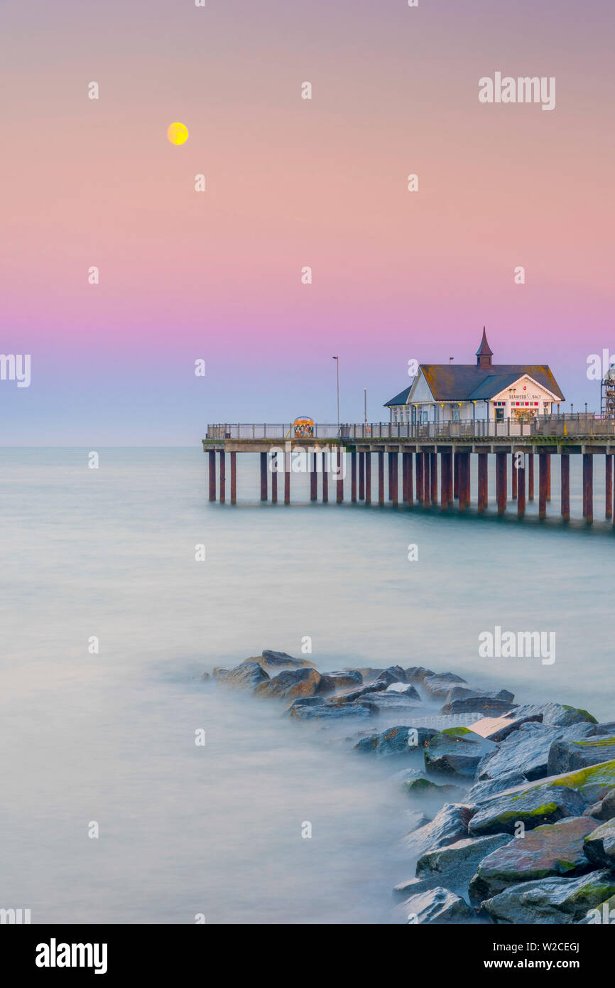 Royaume-uni, Angleterre, dans le Suffolk, Southwold, Southwold Pier Banque D'Images