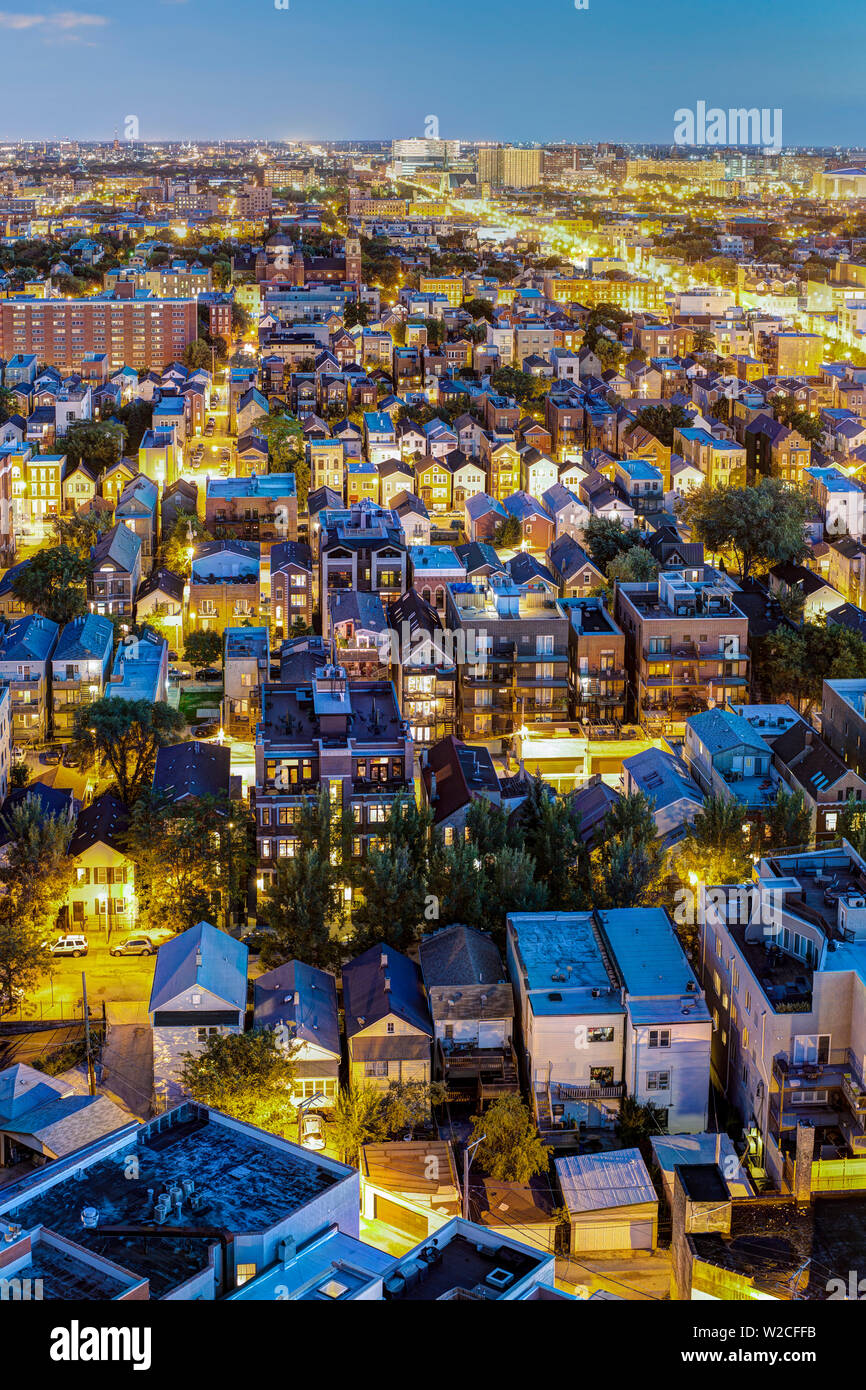 États-unis, Illinois, Chicago, banlieue résidentielle Banque D'Images