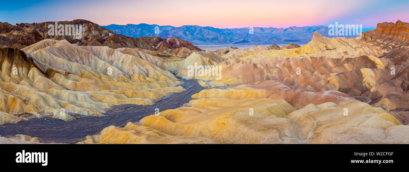 États-unis, Californie, Death Valley National Park, Zabriskie Point Banque D'Images