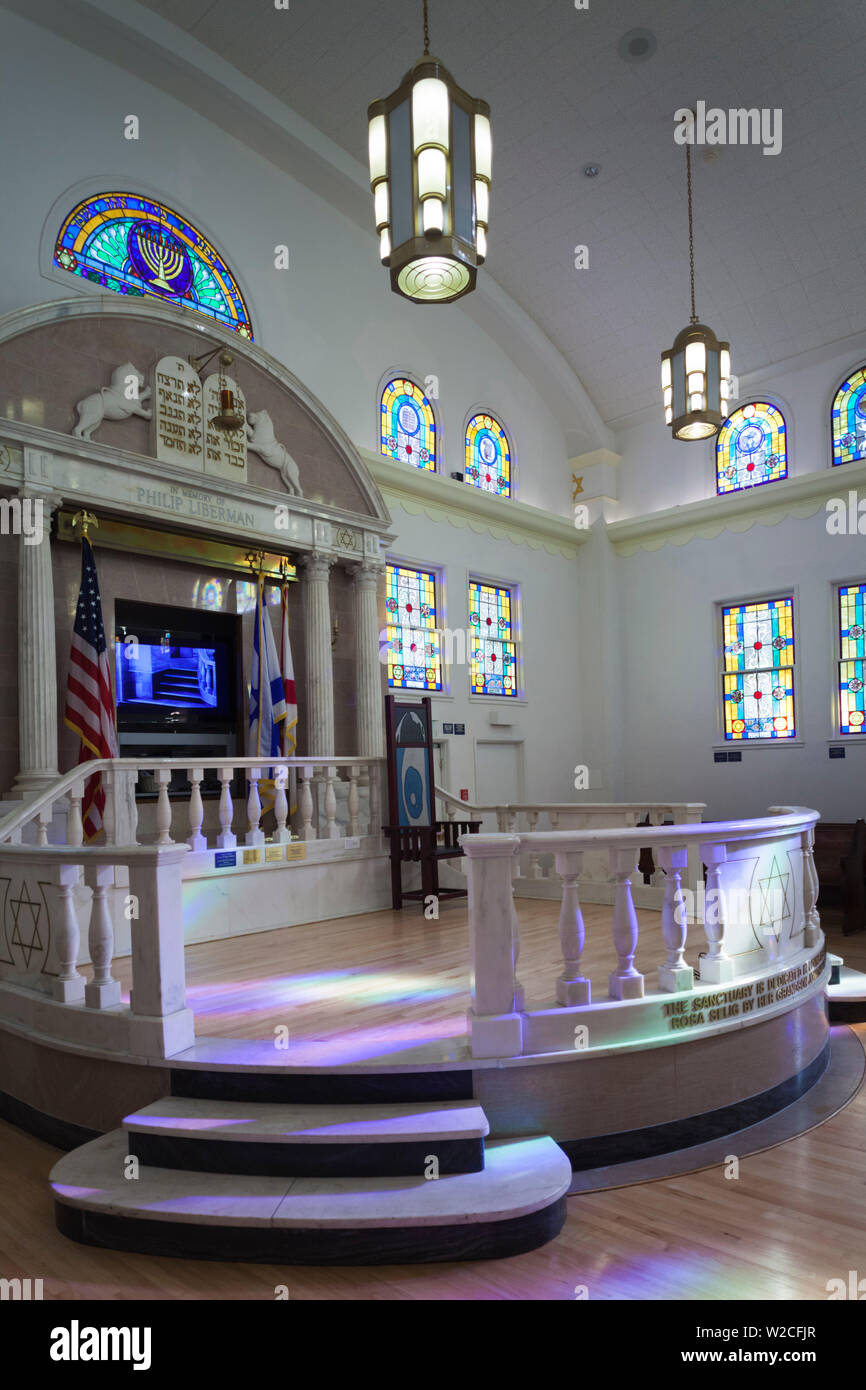 USA, Florida, Miami Beach, South Beach, Musée Juif de Floride, situé dans l'ancienne synagogue Banque D'Images