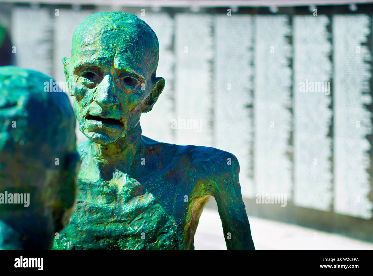 Floride, Miami Beach, Holocaust Memorial, une sculpture de l'amour et l'angoisse, le dernier au revoir Banque D'Images