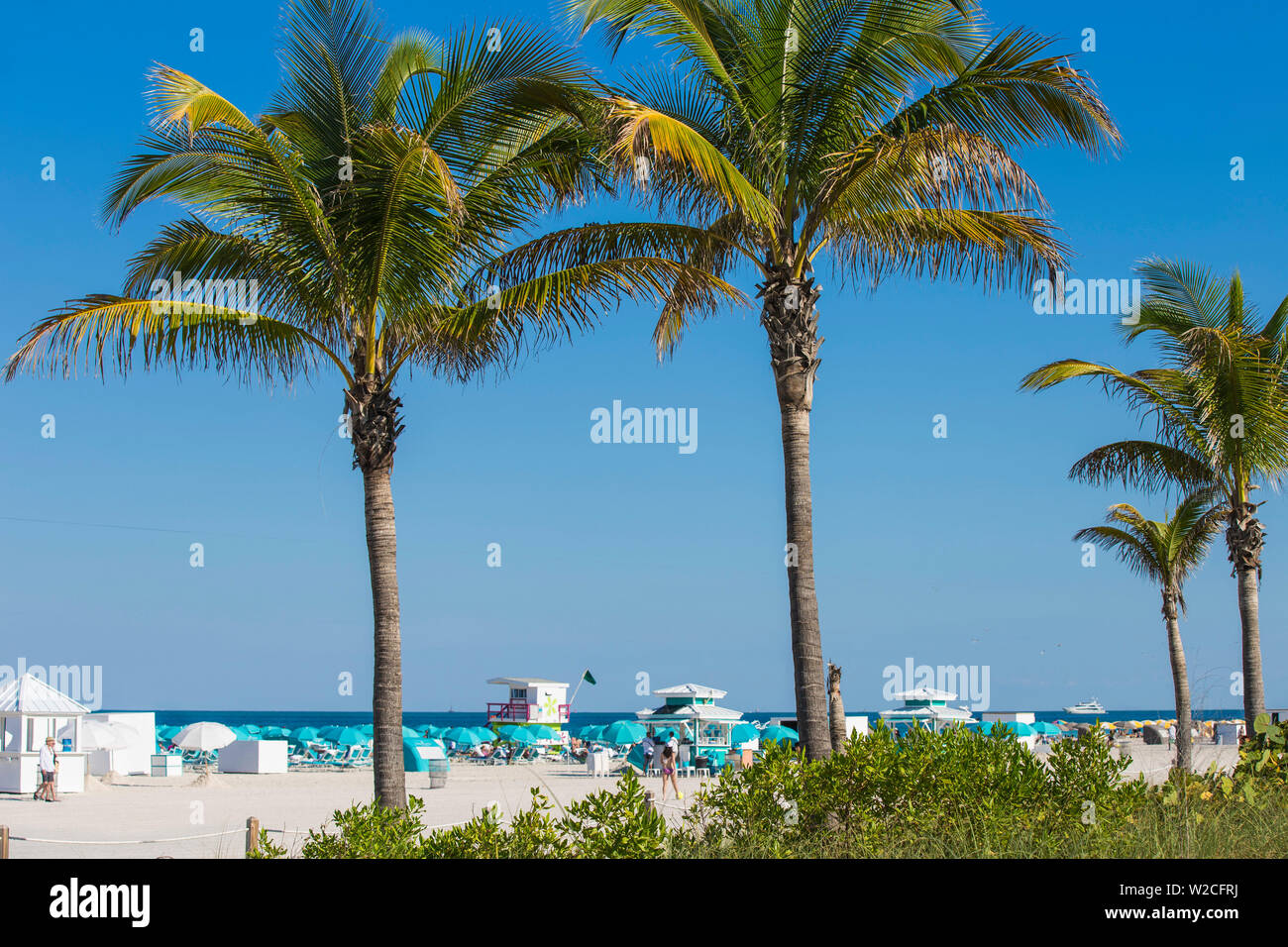 Etats-unis, Miami, Miami Beach, South Beach Banque D'Images