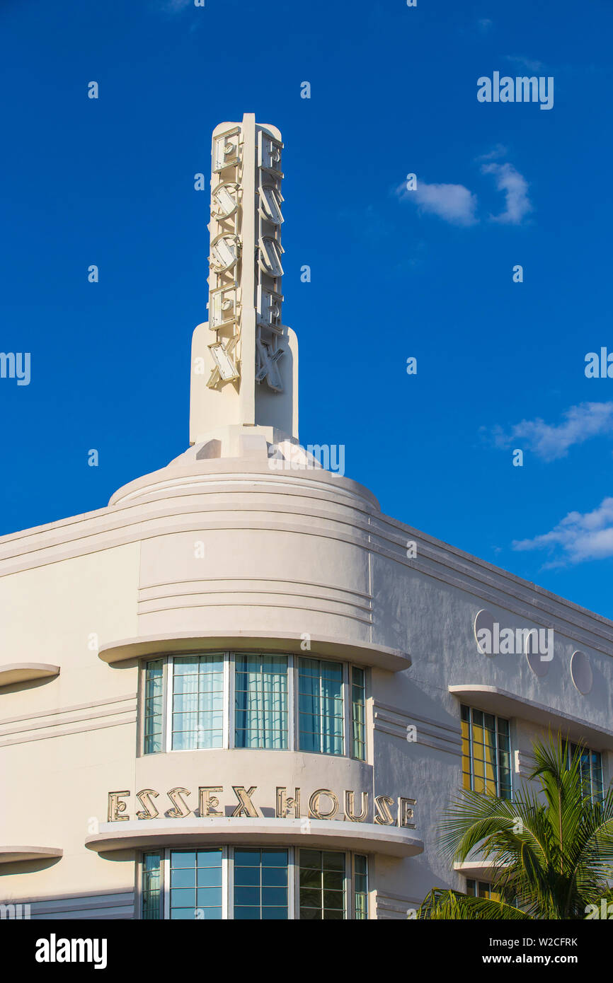 Etats-unis, Miami, Miami Beach, South Beach, l'avenue Collins, Essex House Banque D'Images