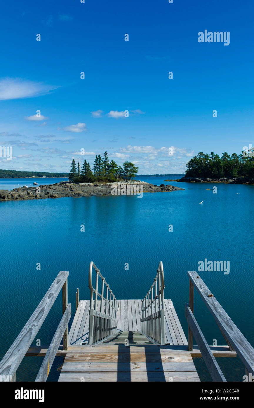 USA (Maine), Blue Hill, Blue Hill Harbour Banque D'Images