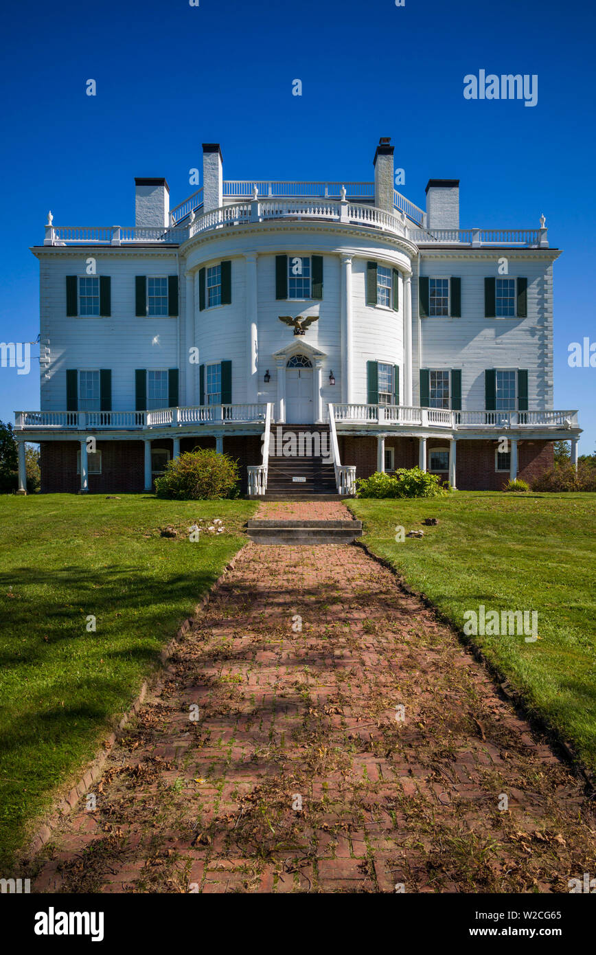 USA (Maine), Newell, Montpelier, ancienne maison du Général Henry Knox, miitary héros de la Révolution américaine Banque D'Images