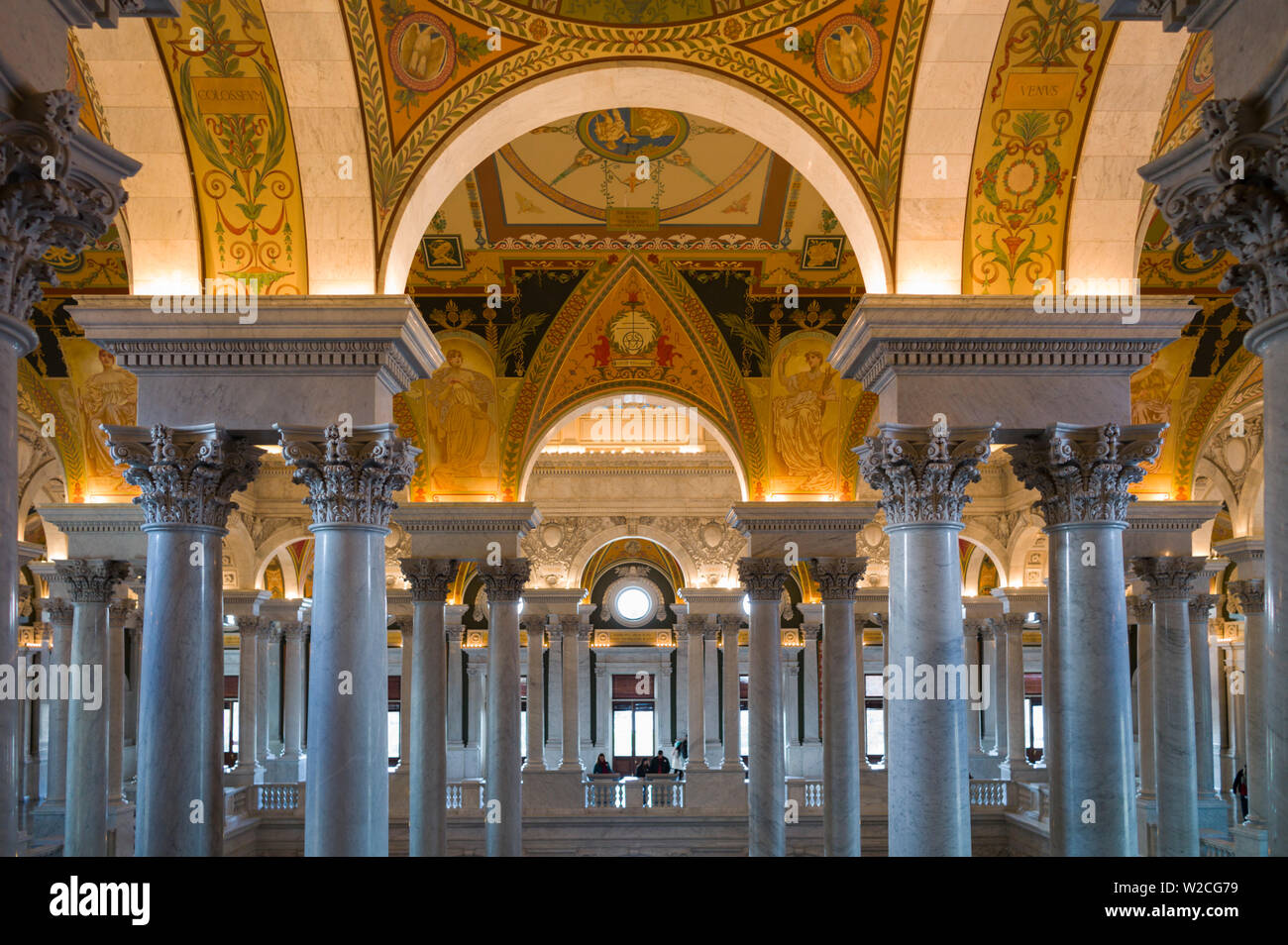 USA, Washington DC, Bibliothèque du Congrès des Etats-Unis, de l'intérieur  Photo Stock - Alamy
