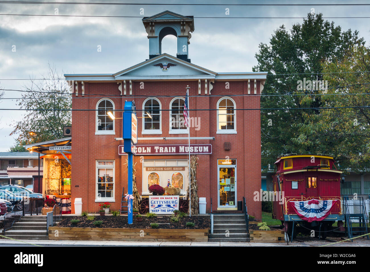 USA, Pennsylvania, Gettysburg, bataille de Gettysburg, Musée du chemin de fer Lincoln Banque D'Images